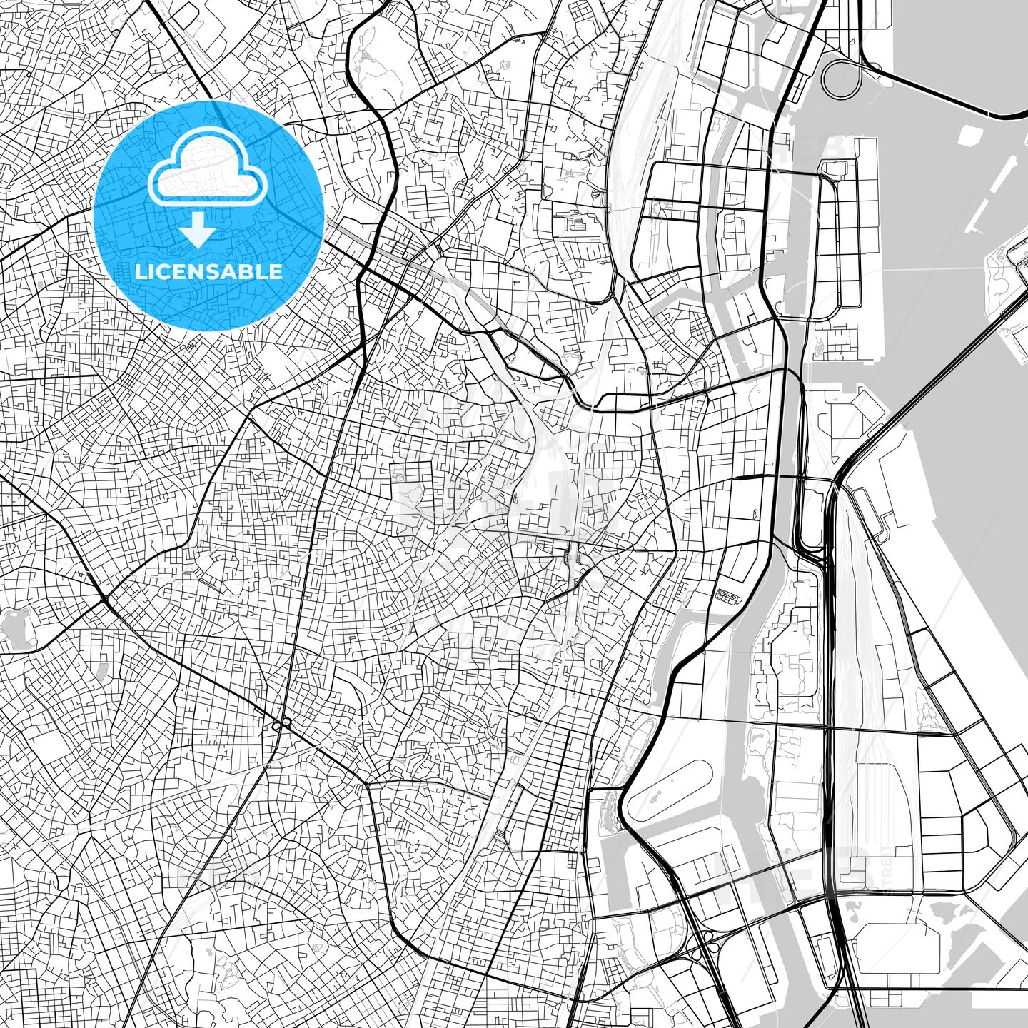 品川区 Shinagawa, City Map, Light