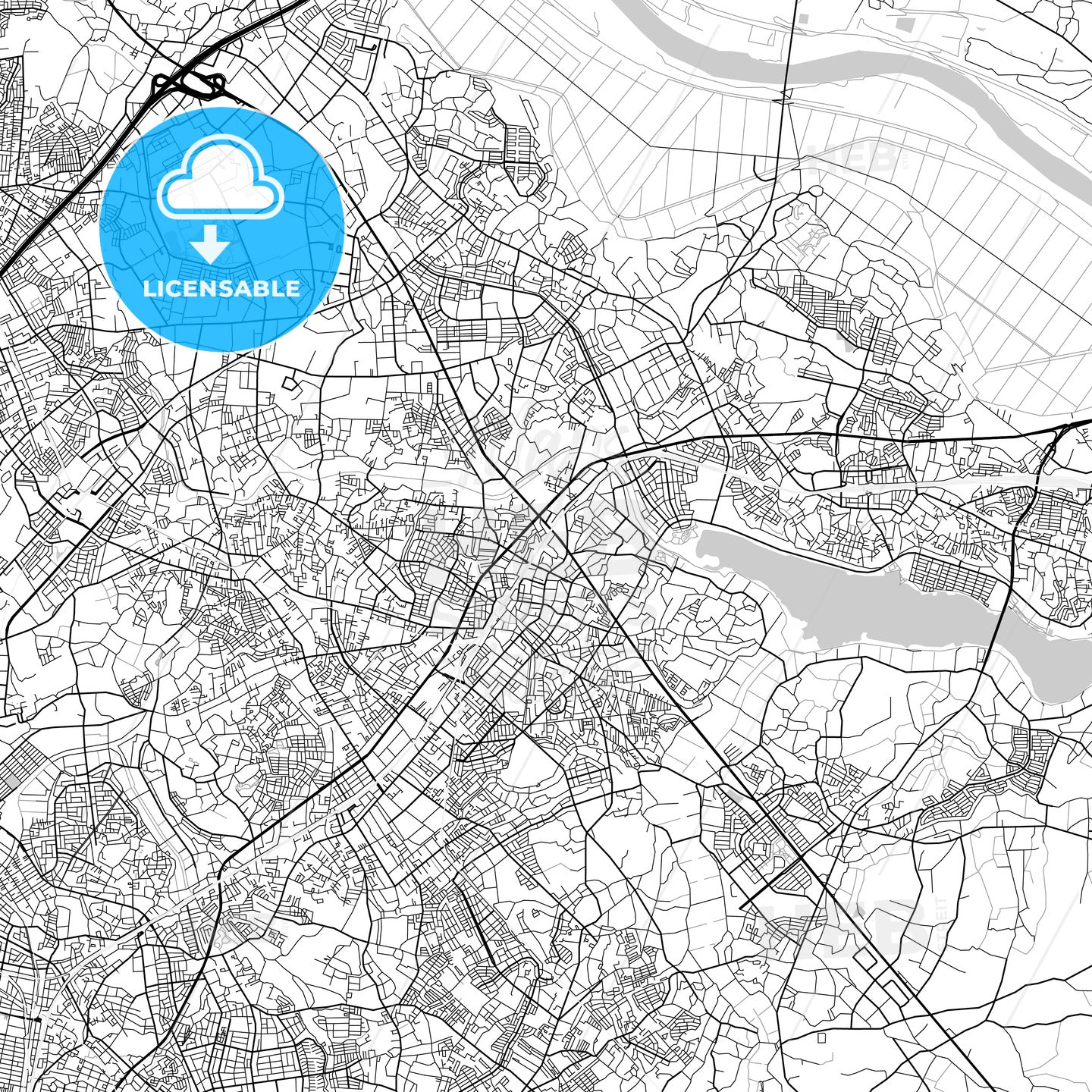 柏市 Kashiwa, City Map, Light