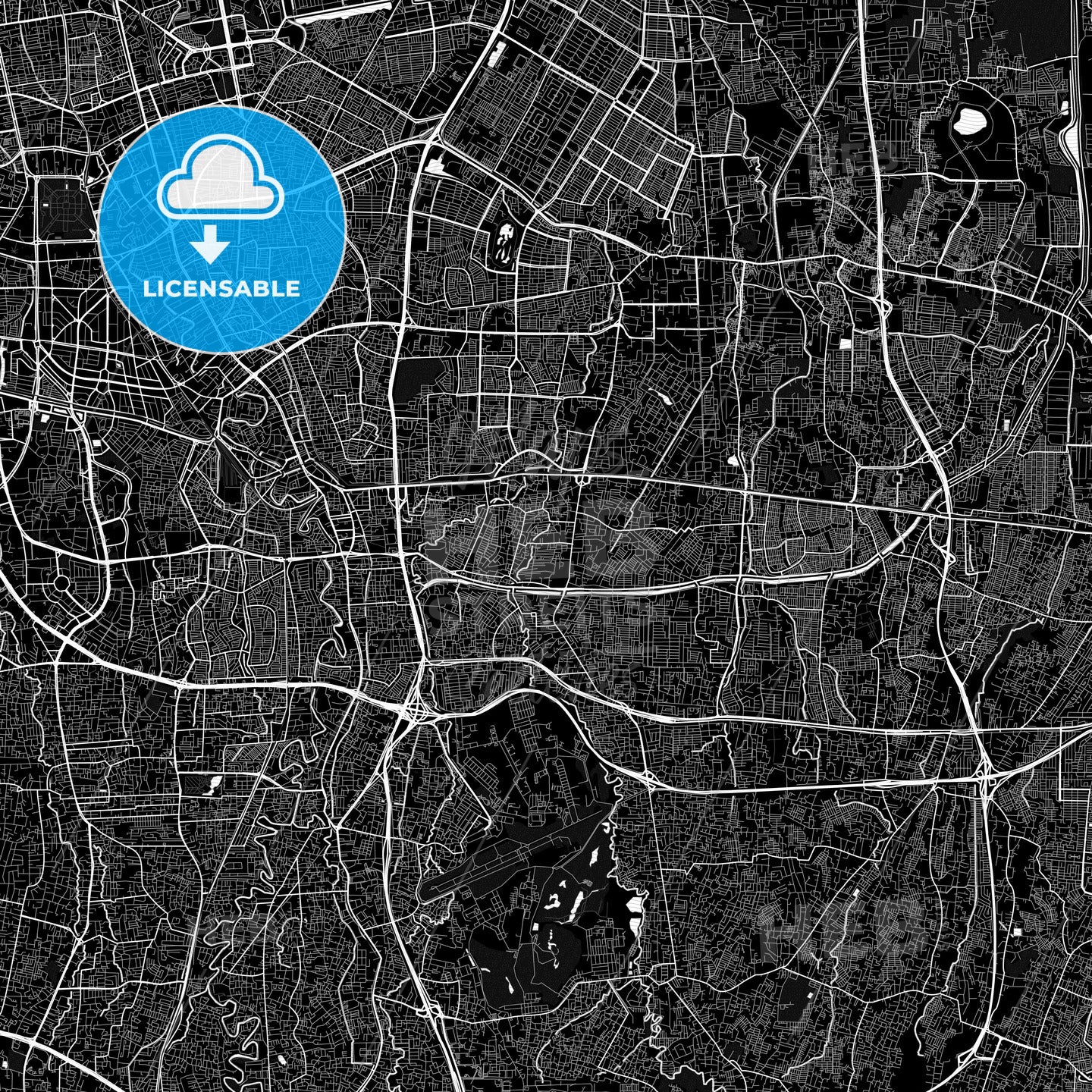 East Jakarta, Indonesia PDF map