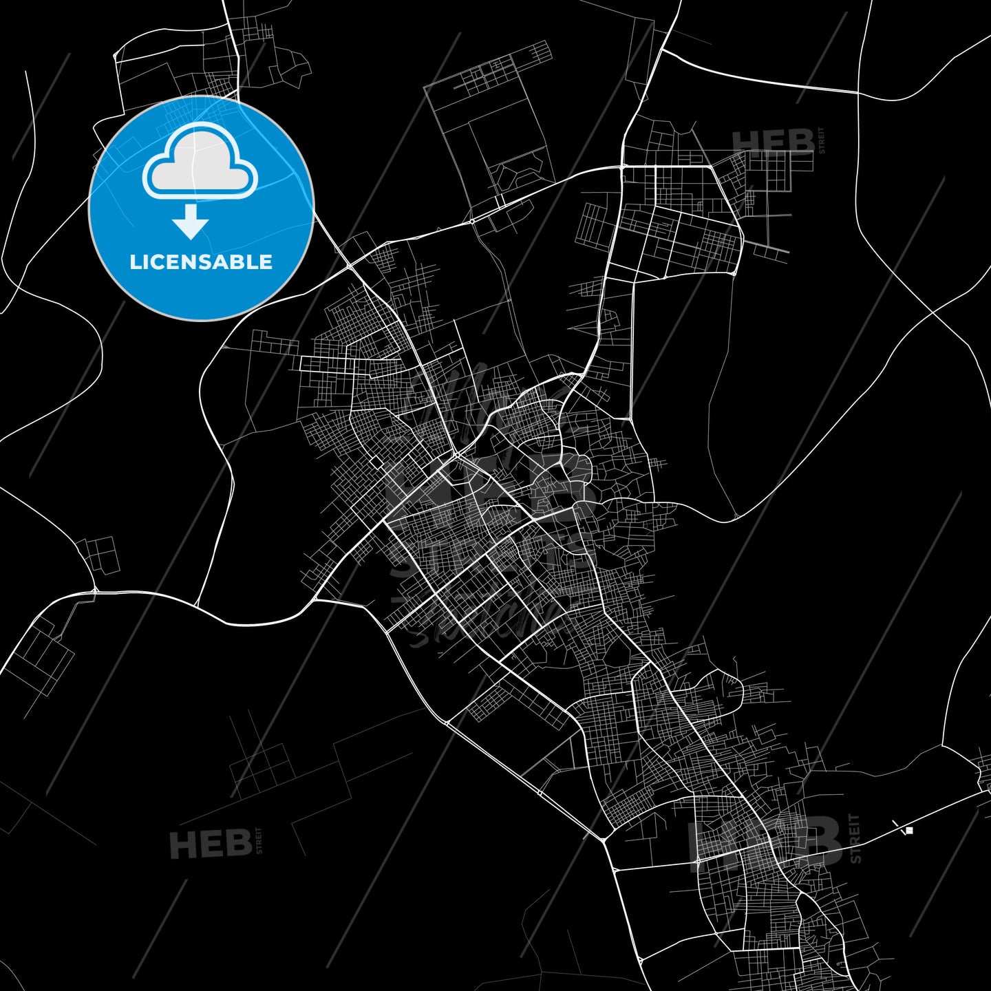 El Oued, Algeria PDF map