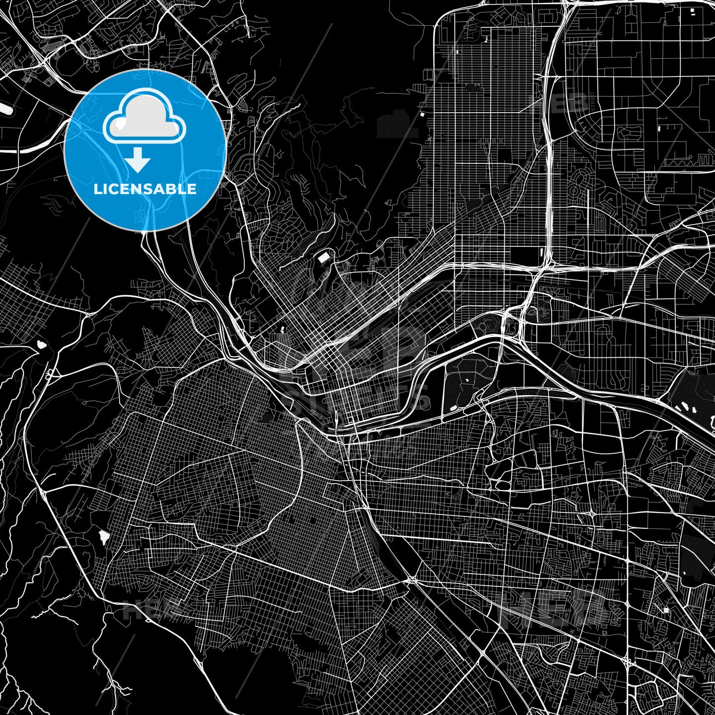 El Paso, Texas, United States, PDF map