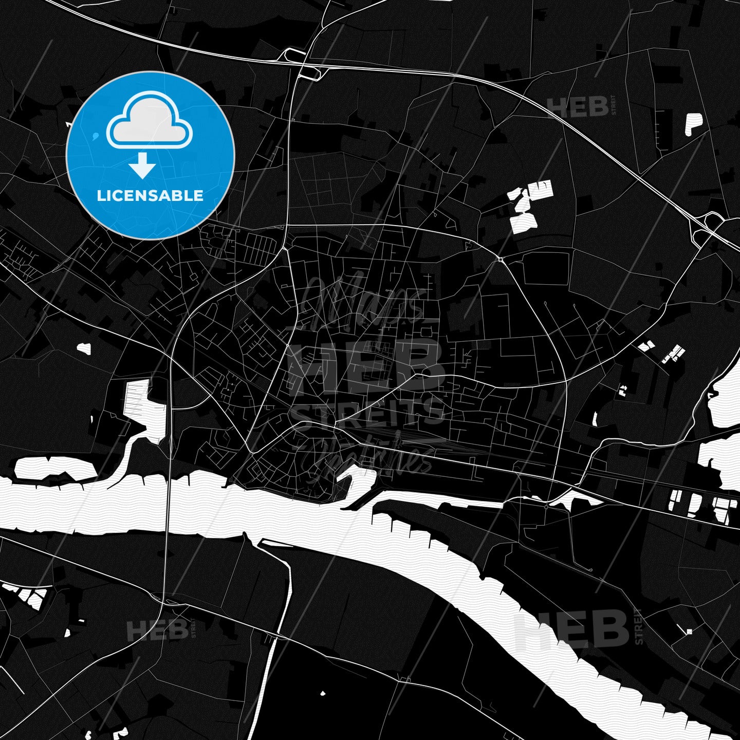 Emmerich am Rhein, Germany PDF map