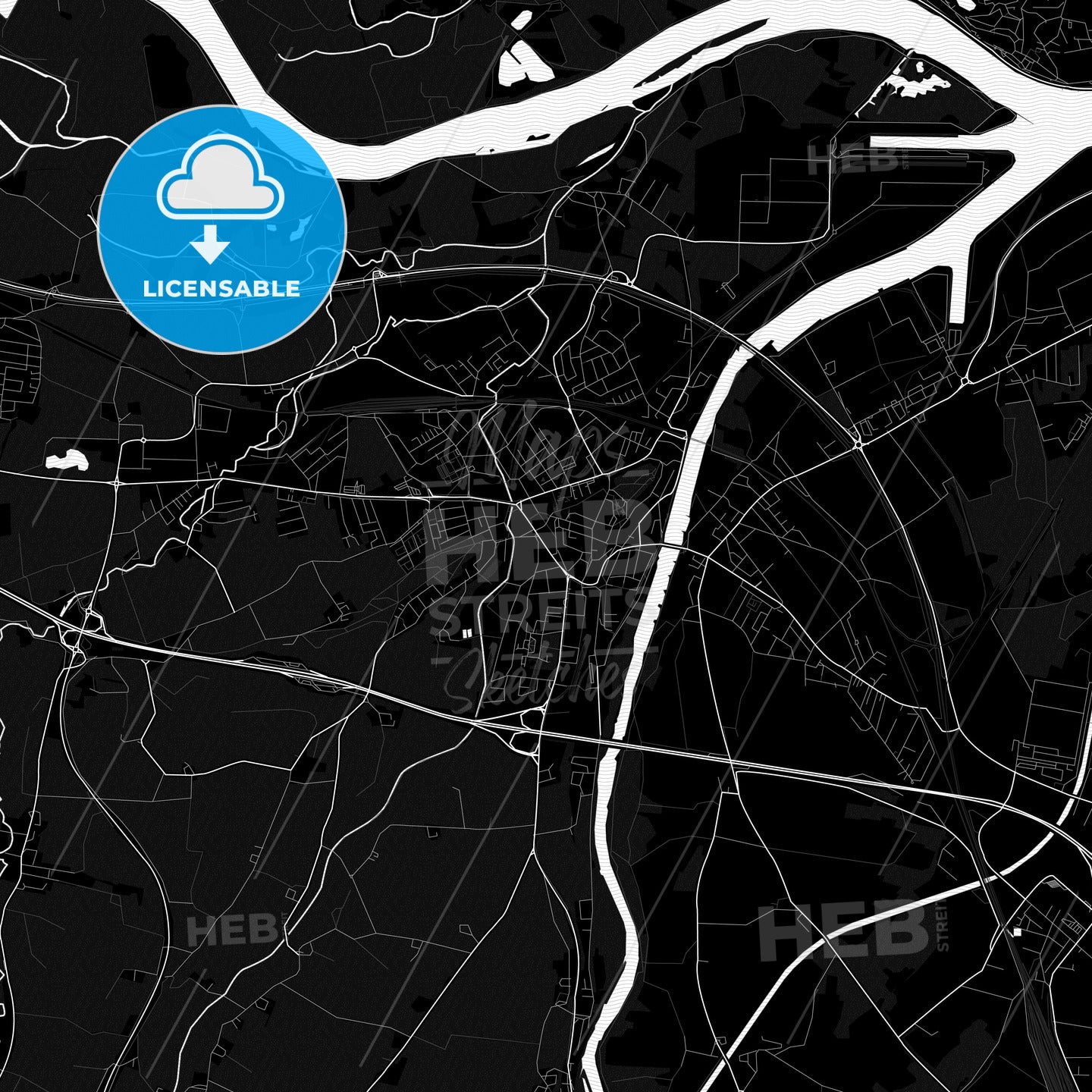 Enns, Austria PDF map