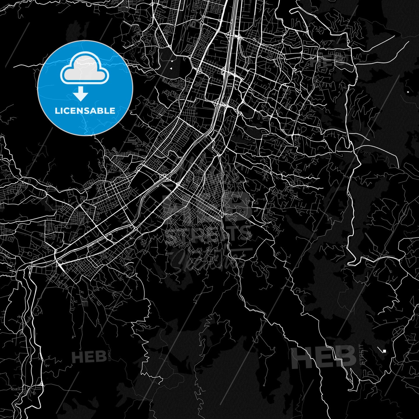 Envigado, Colombia PDF map