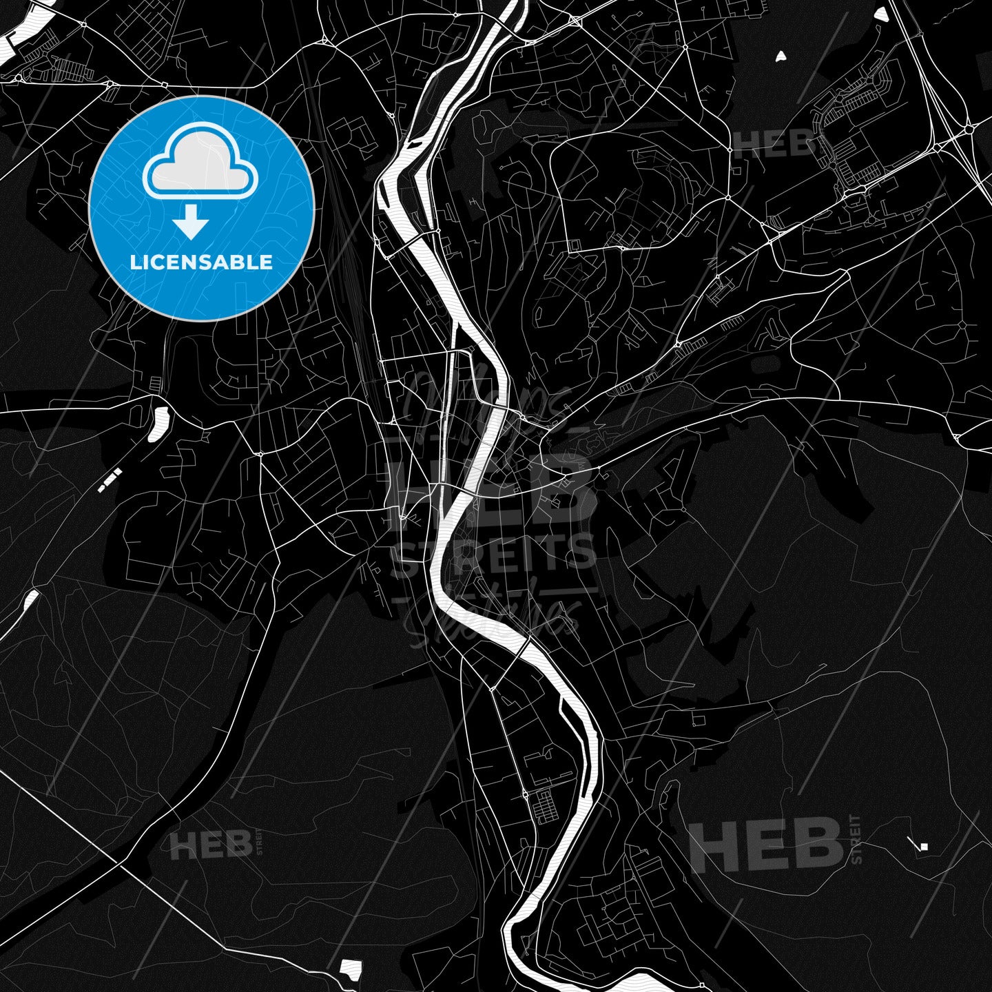 Épinal, France PDF map