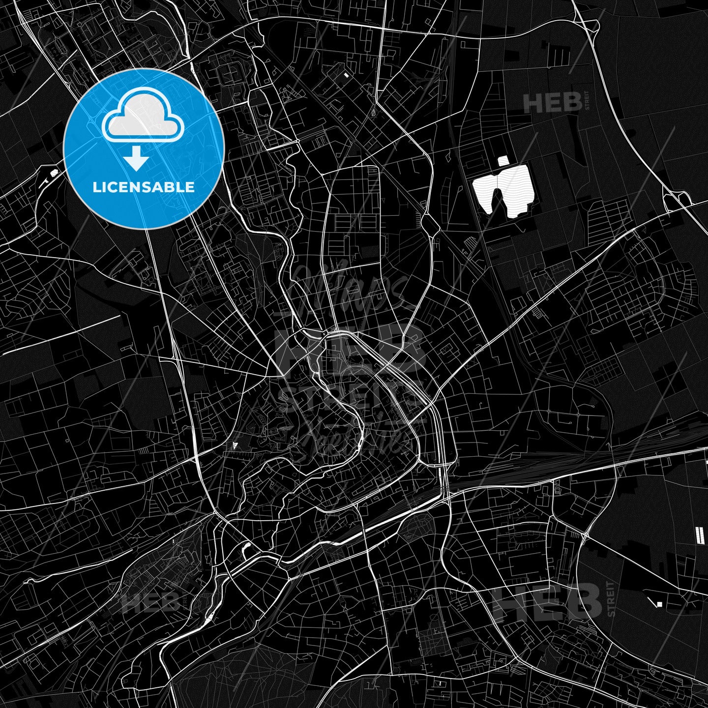 Erfurt, Germany PDF map