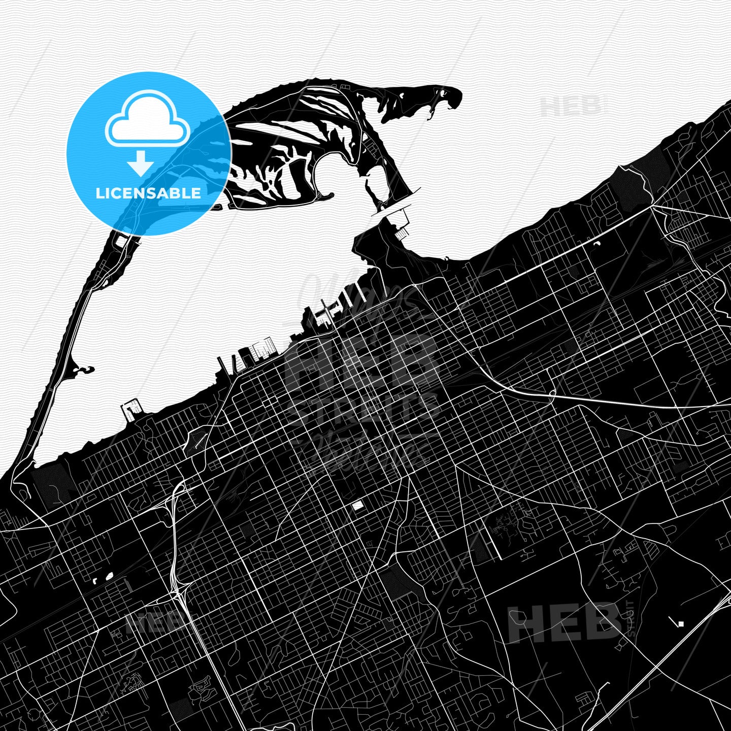 Erie, Pennsylvania, United States, PDF map