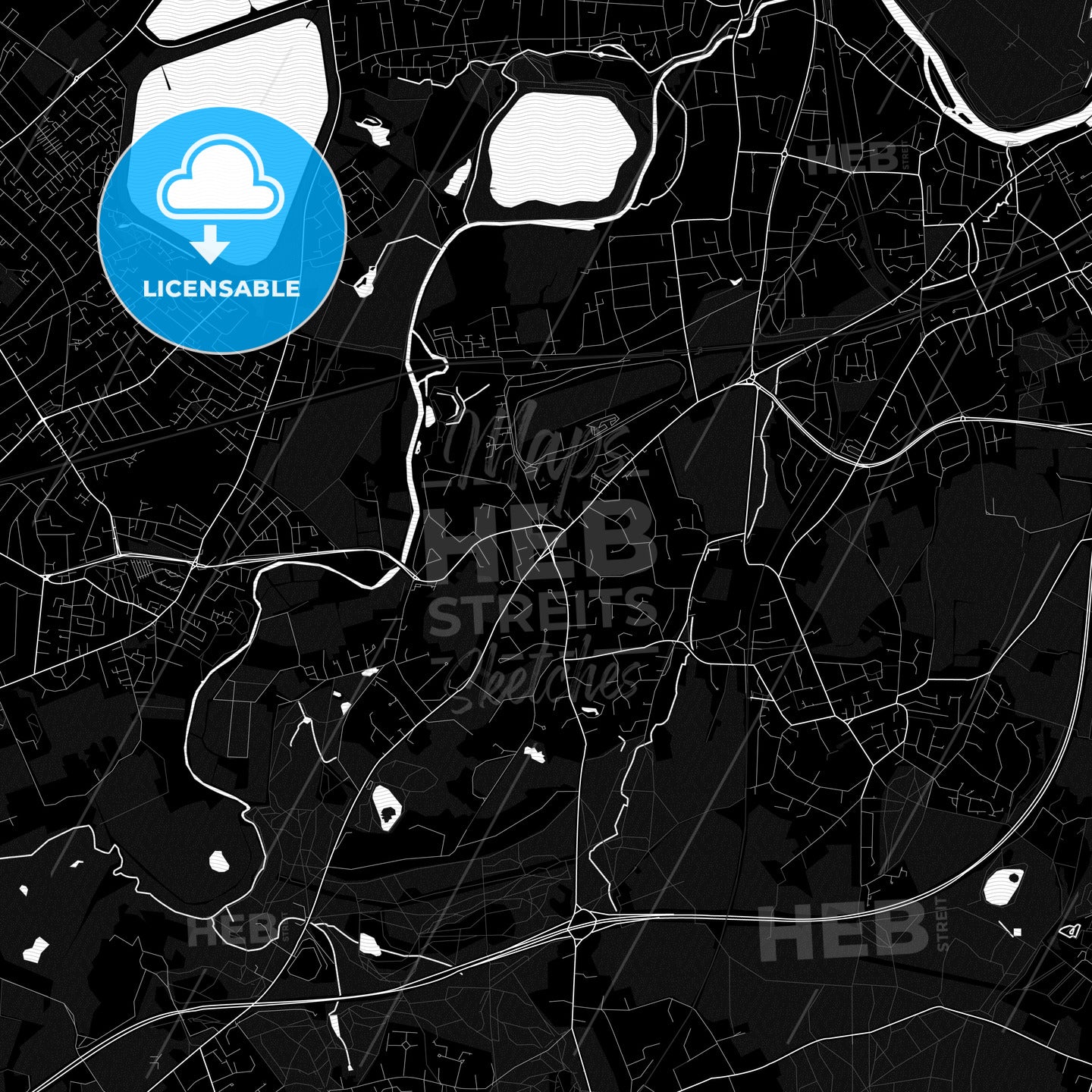 Esher, England PDF map