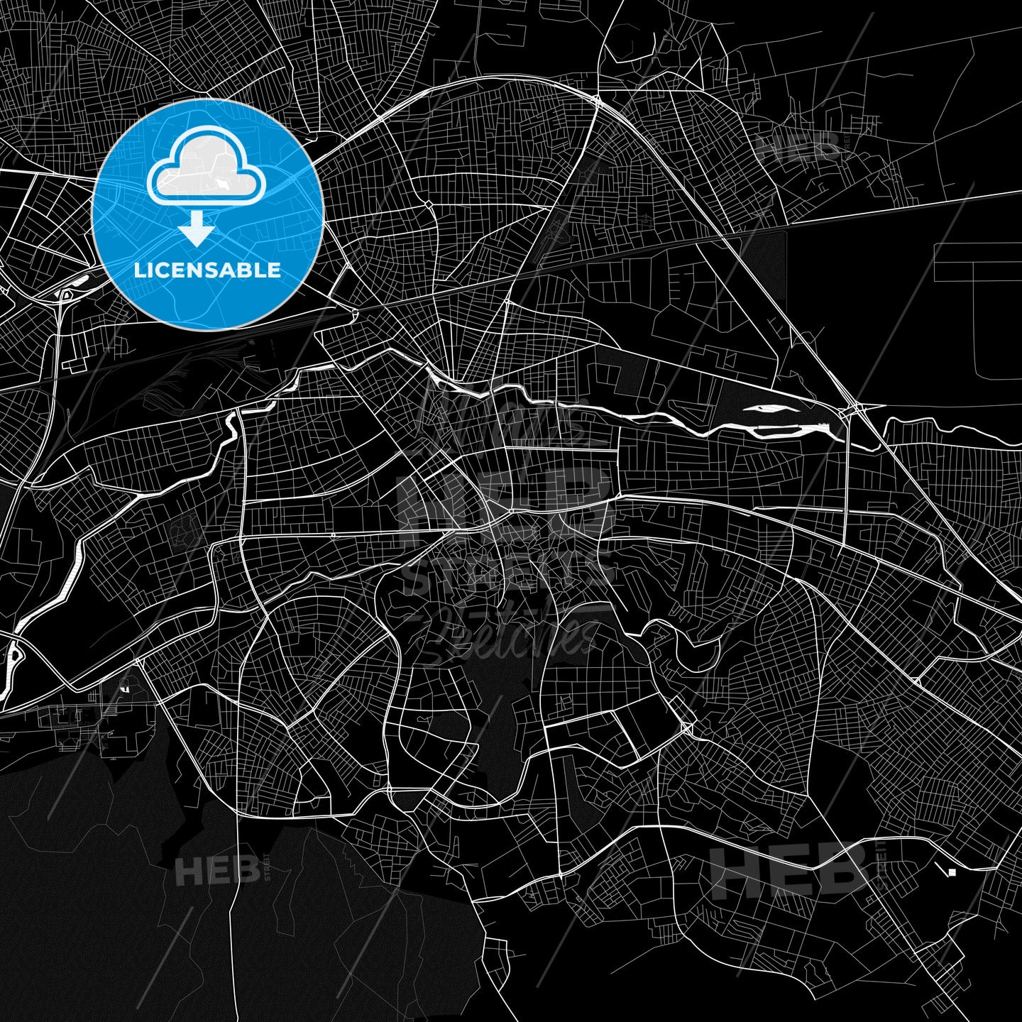 Eskişehir, Turkey PDF map