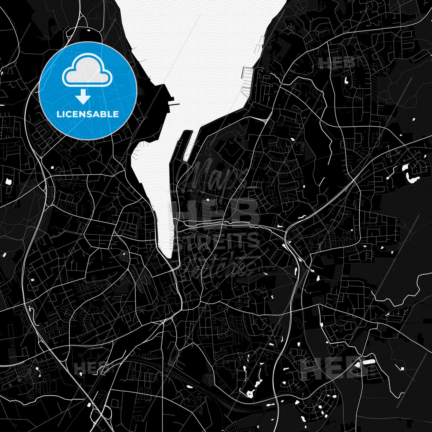 Flensburg, Germany PDF map