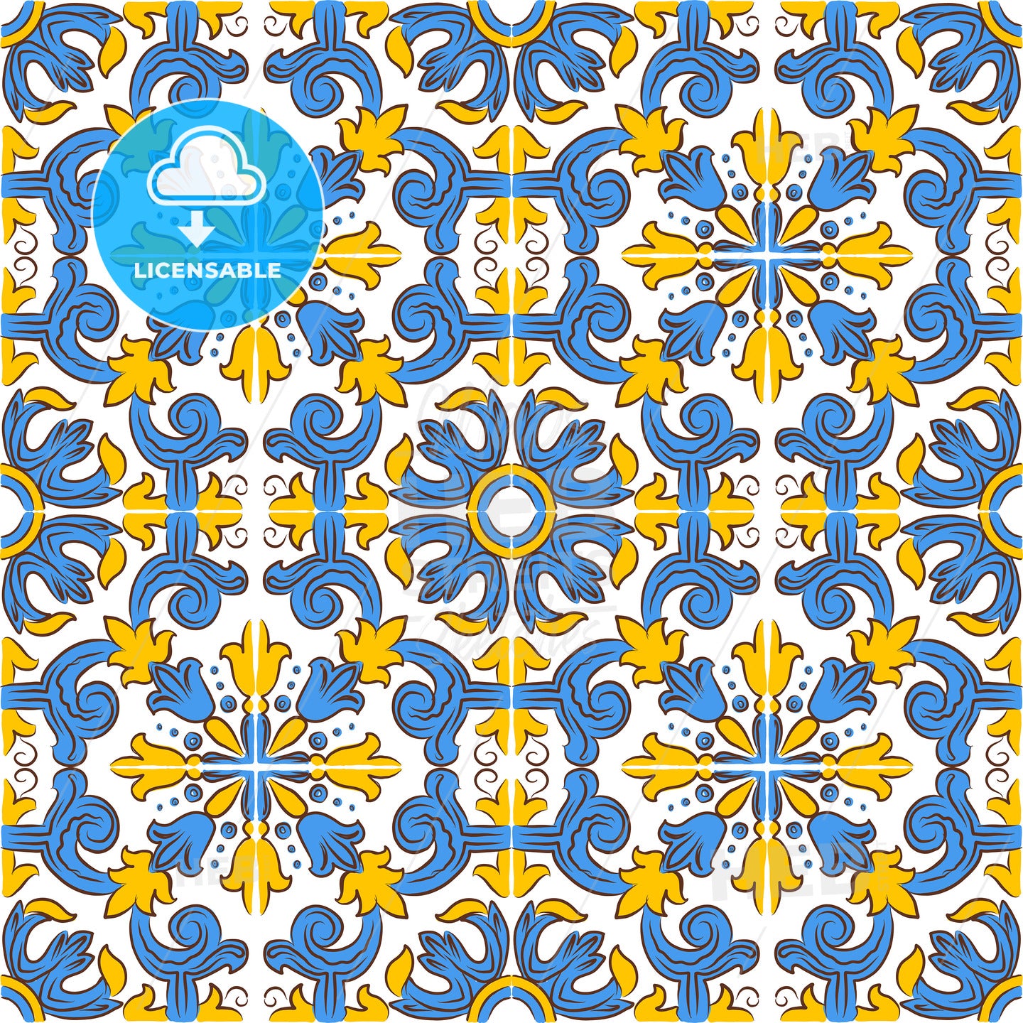 Floral Portuguese Azulejos