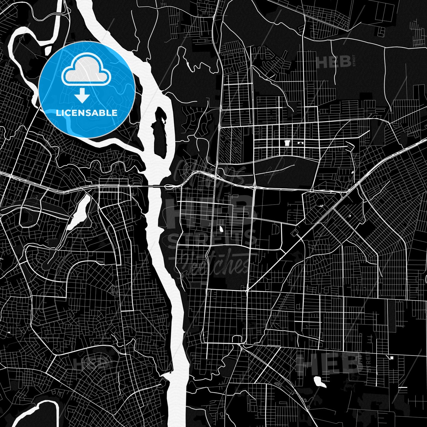 Foz do Iguacu, Brazil PDF map