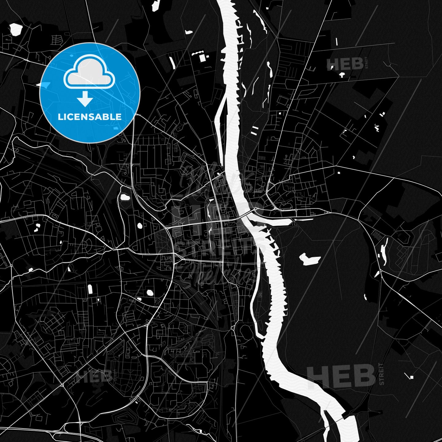Frankfurt (Oder), Germany PDF map