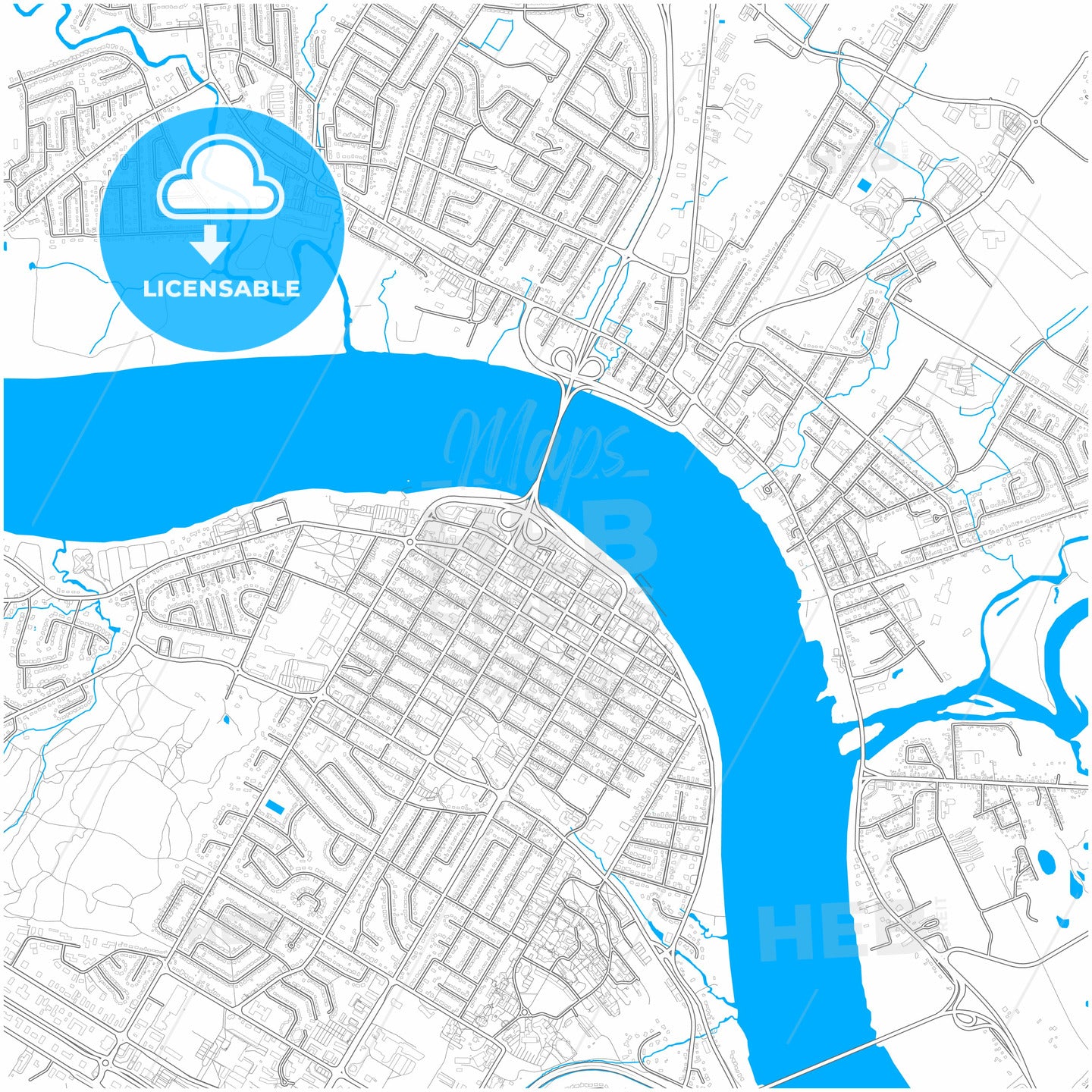 Fredericton NB Map