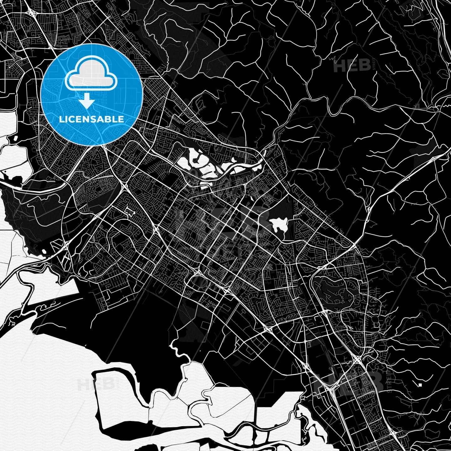 Fremont, California, United States, PDF map