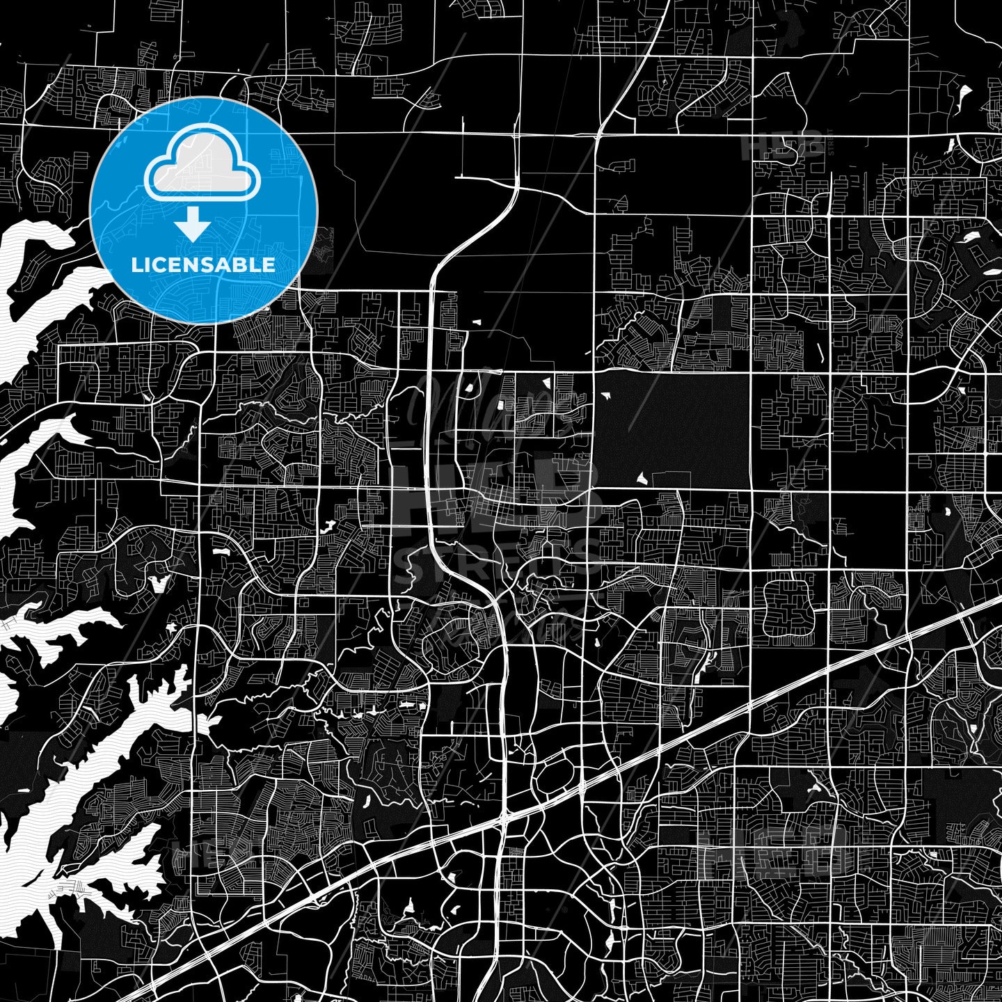 Frisco, Texas, United States, PDF map