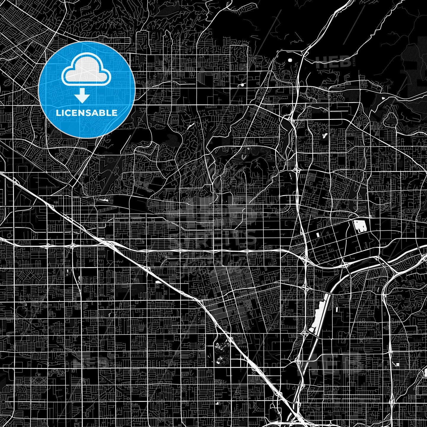 Fullerton, California, United States, PDF map