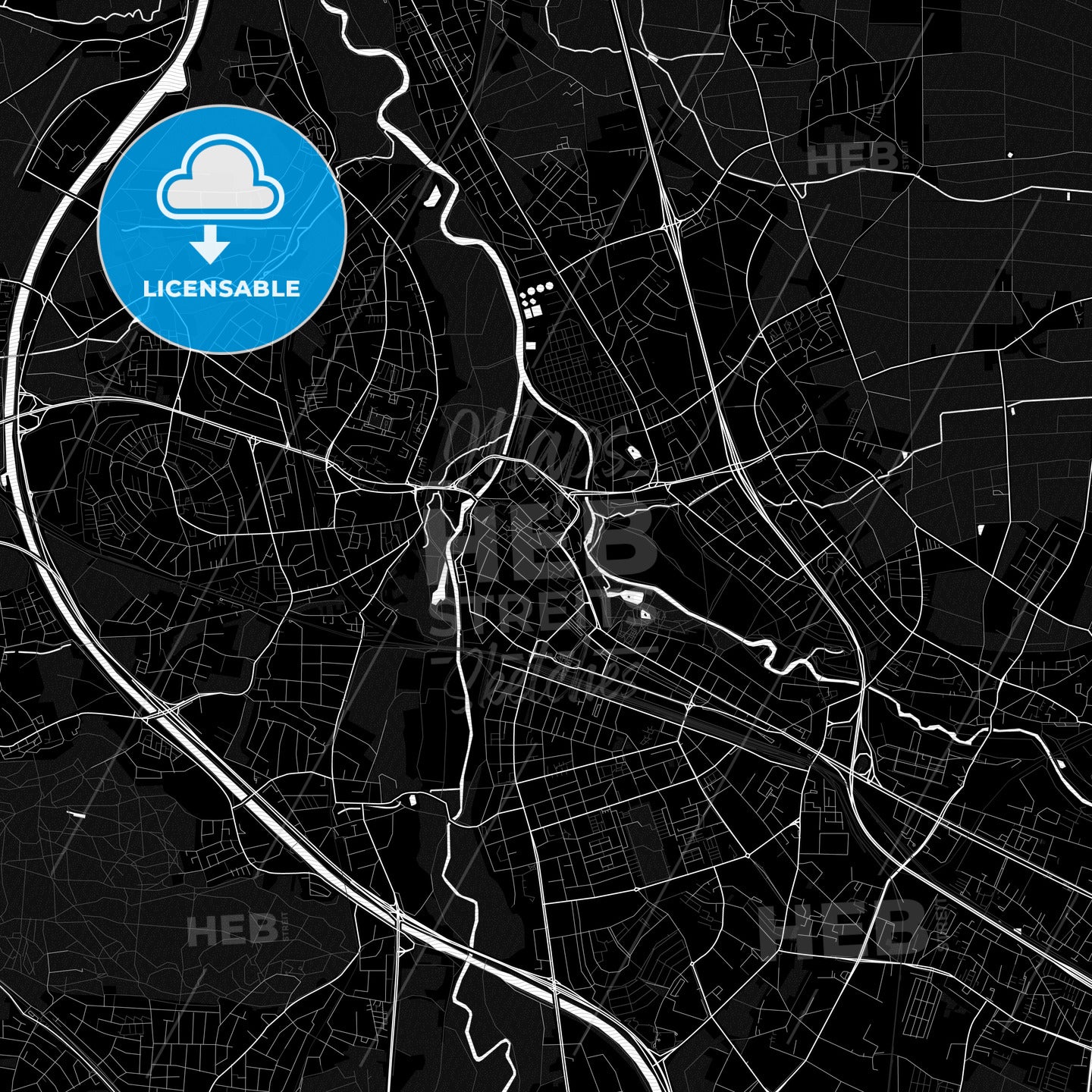 Furth, Germany PDF map