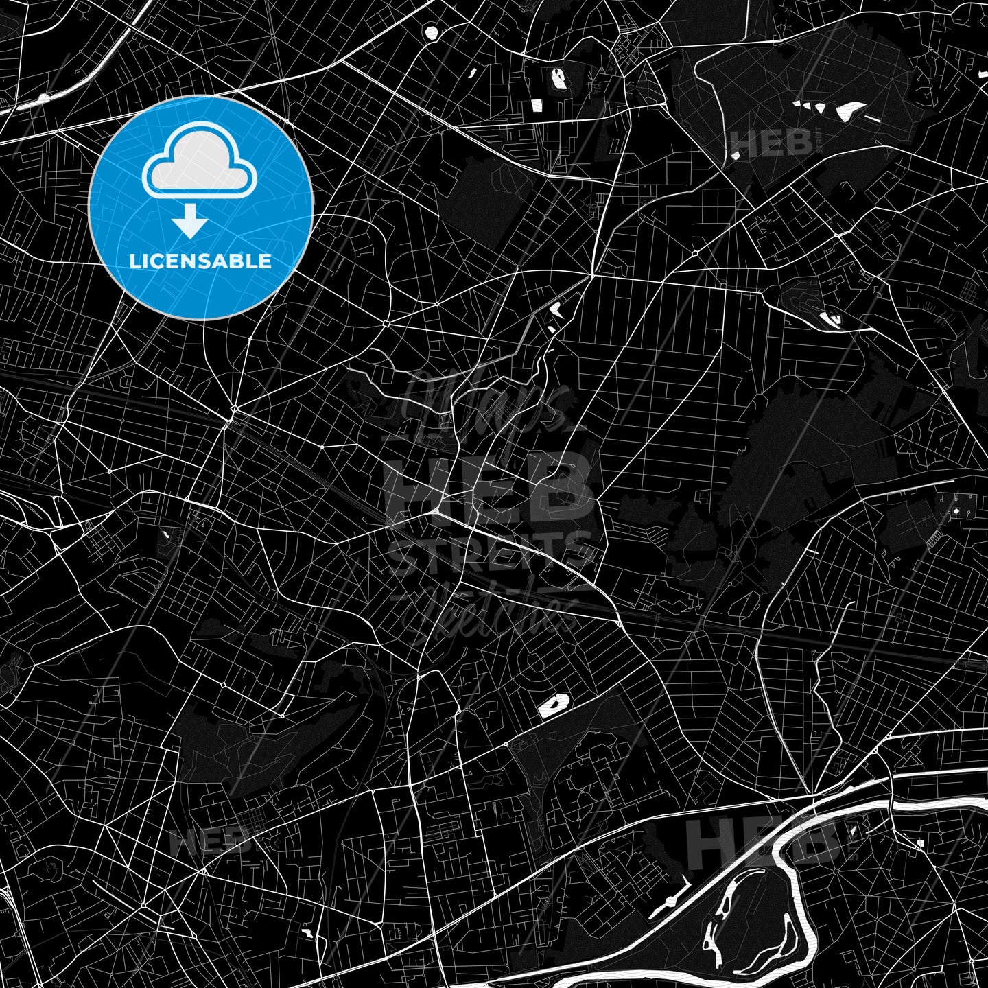 Gagny, France PDF map