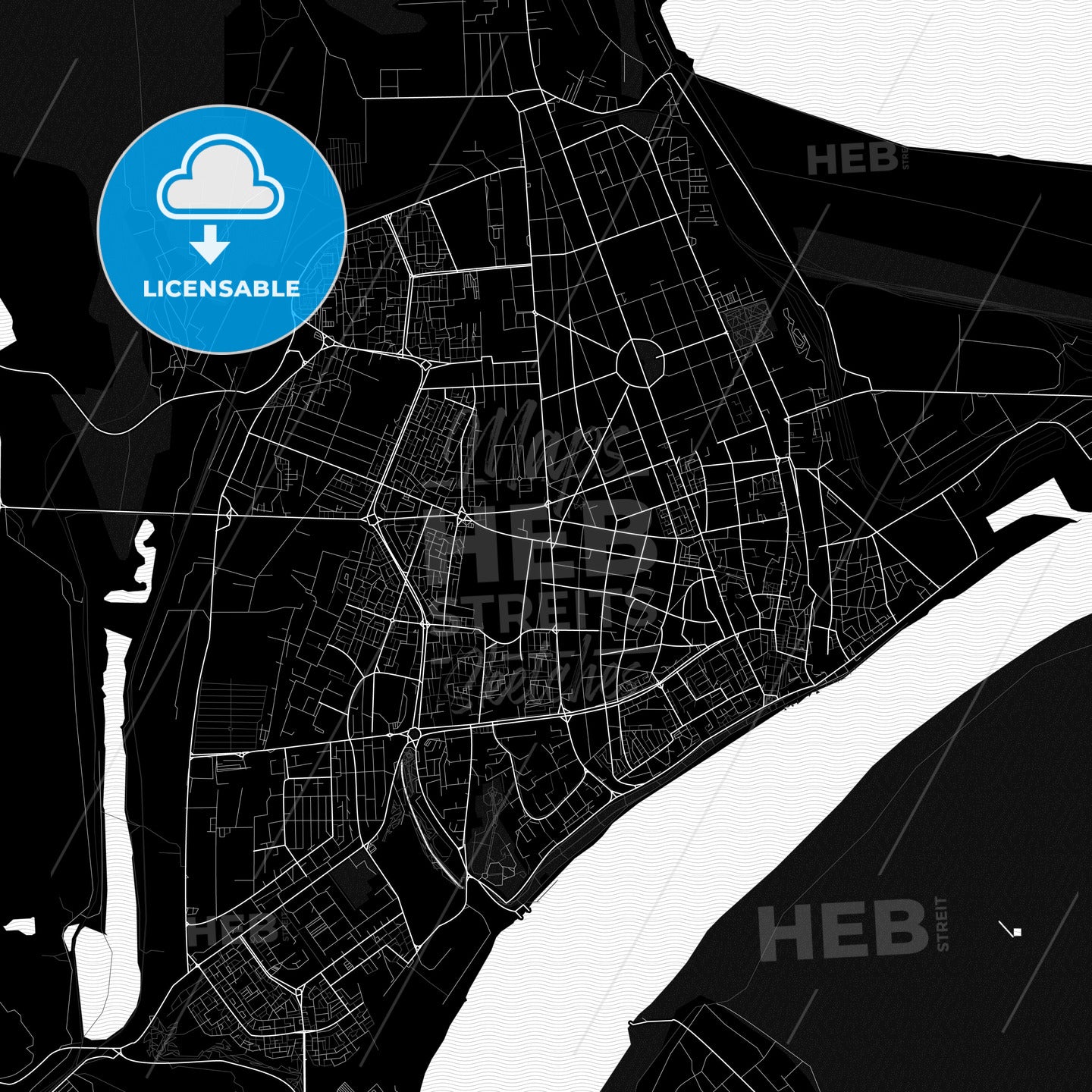 Galați, Romania PDF map
