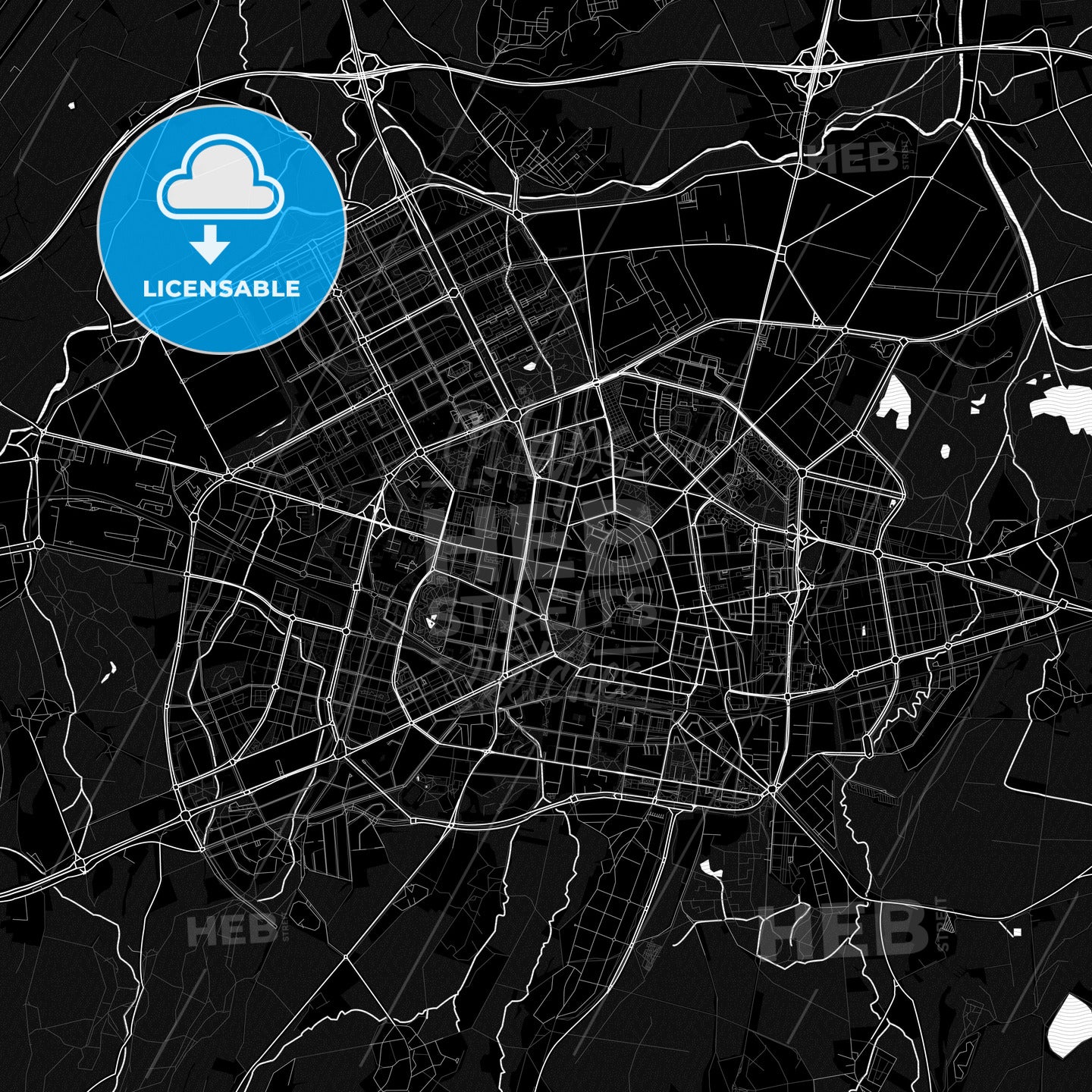 Gasteiz / Vitoria, Spain PDF map