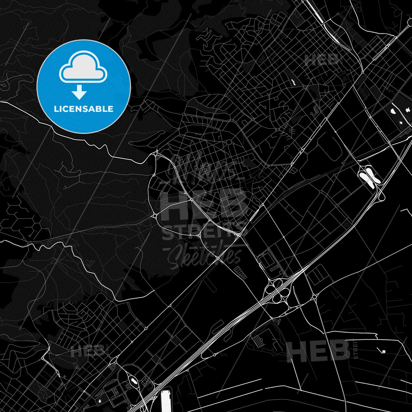 Gavà, Spain PDF map