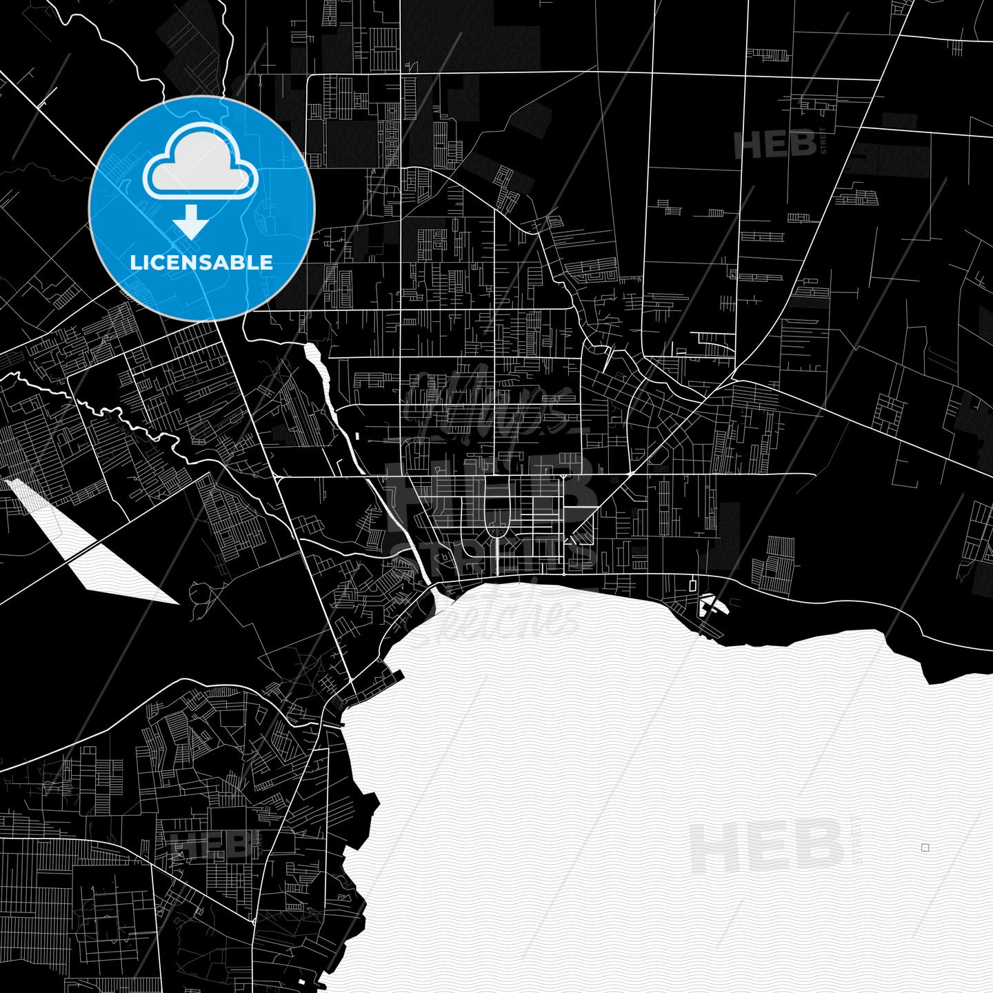 General Santos, Philippines PDF map