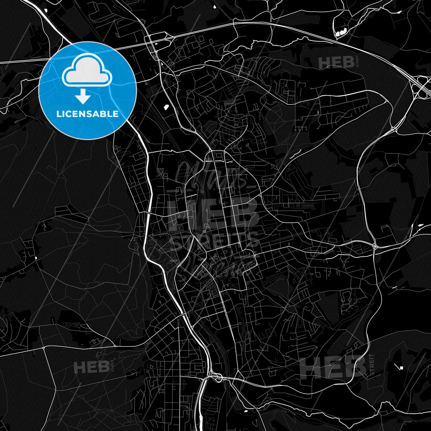 Gera, Germany PDF map
