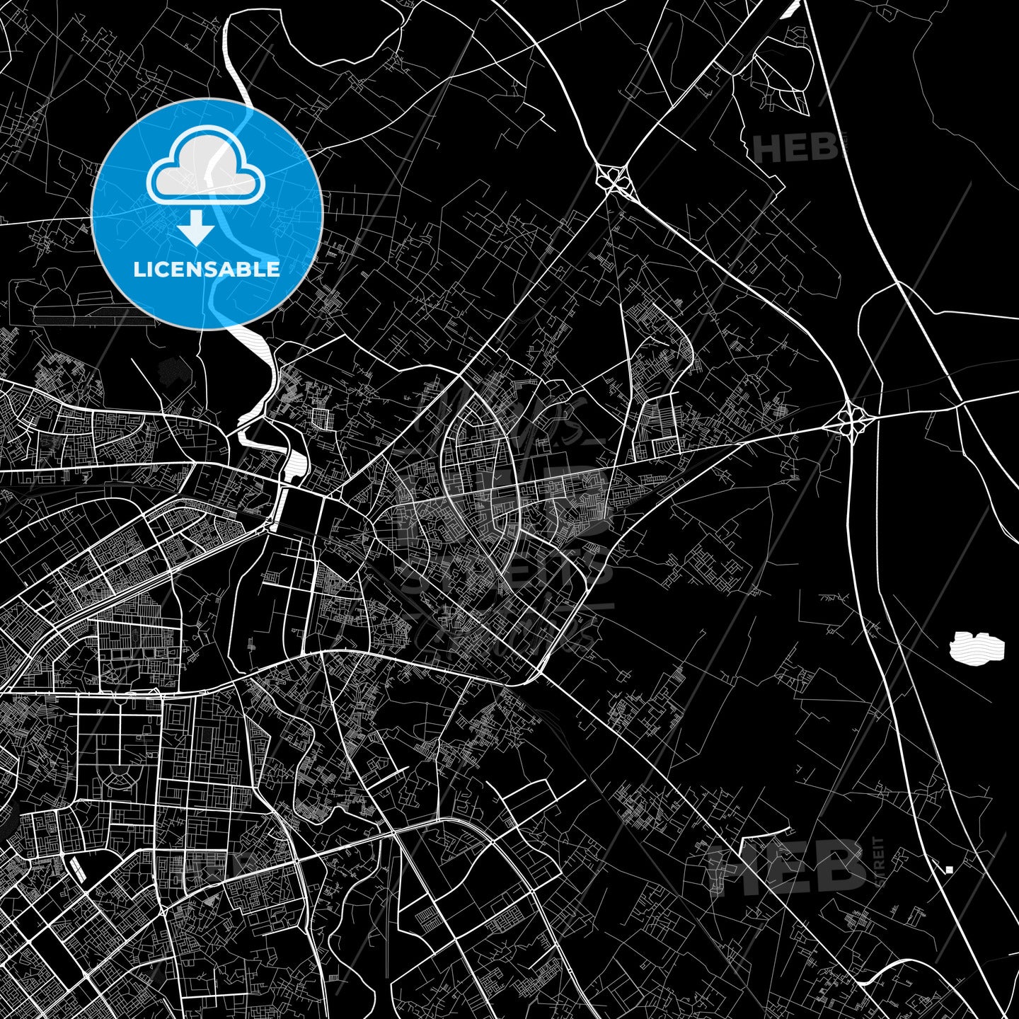 Ghaziabad, India PDF map