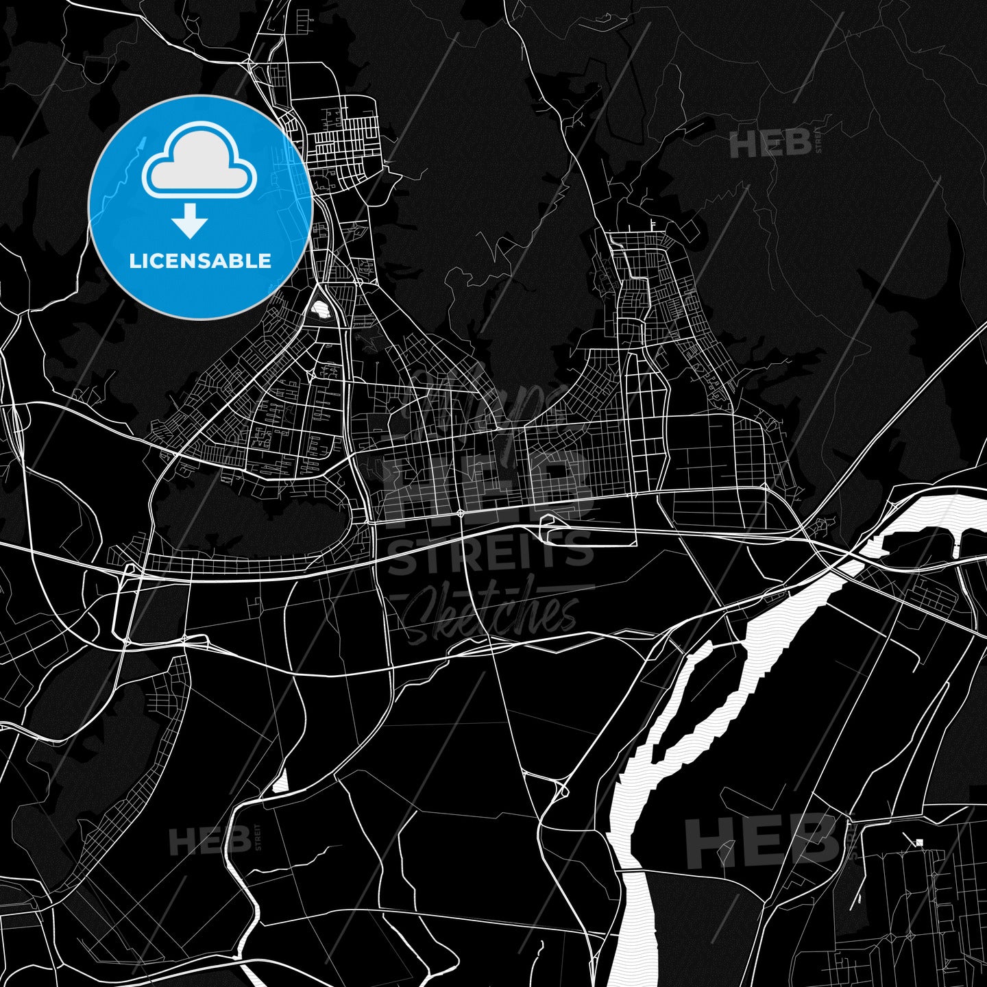 Gimhae, South Korea PDF map