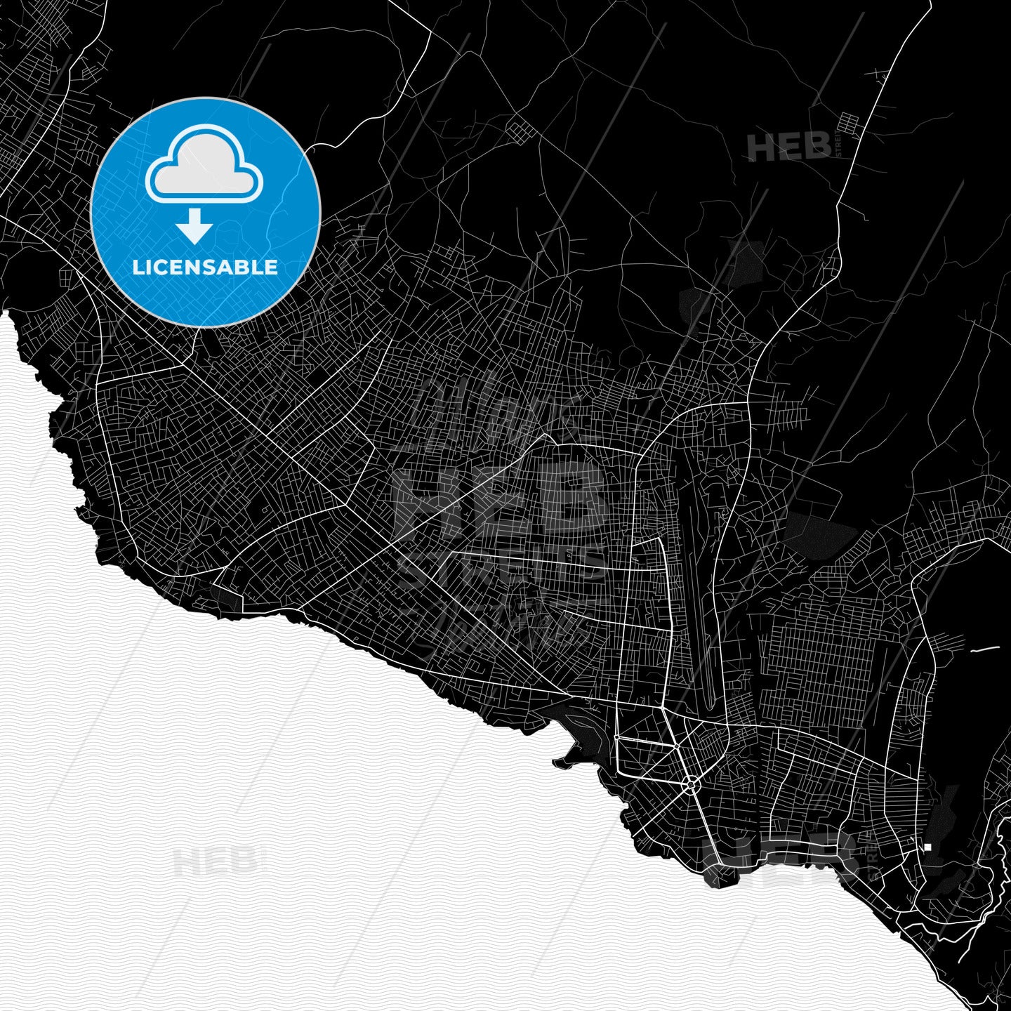 Goma, DR Congo PDF map