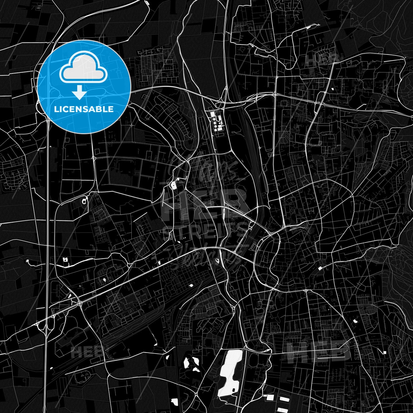 Gottingen, Germany PDF map