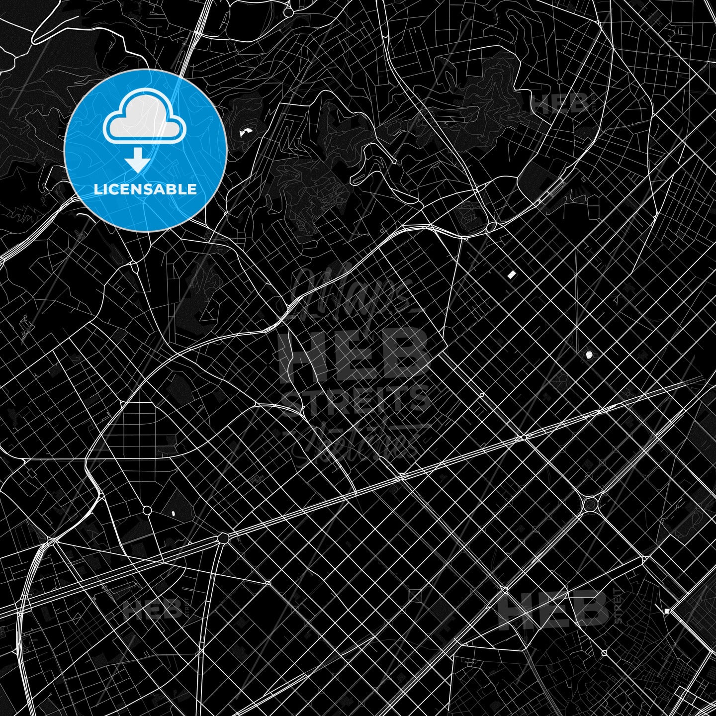 Gràcia, Spain PDF map