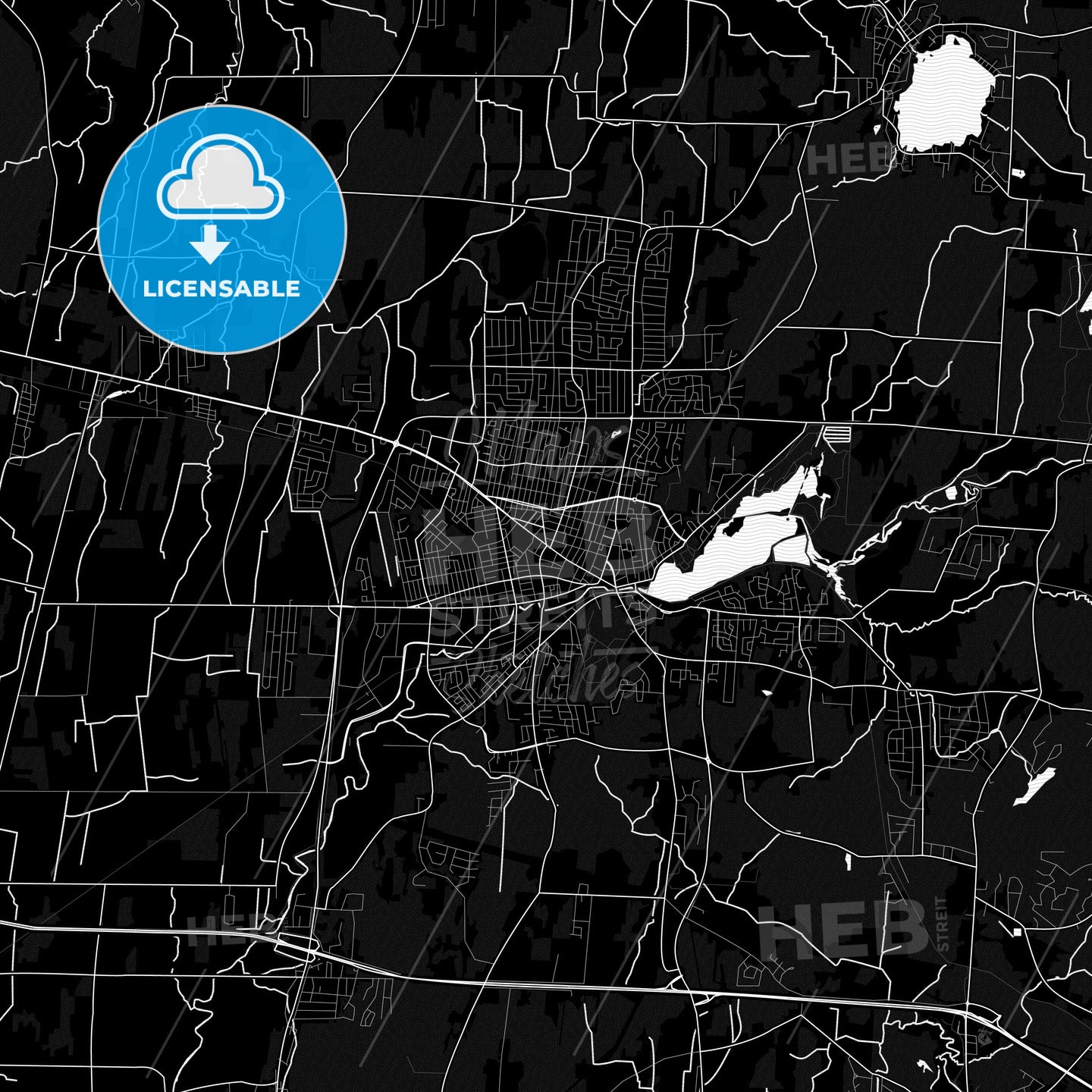 Granby, Canada PDF map