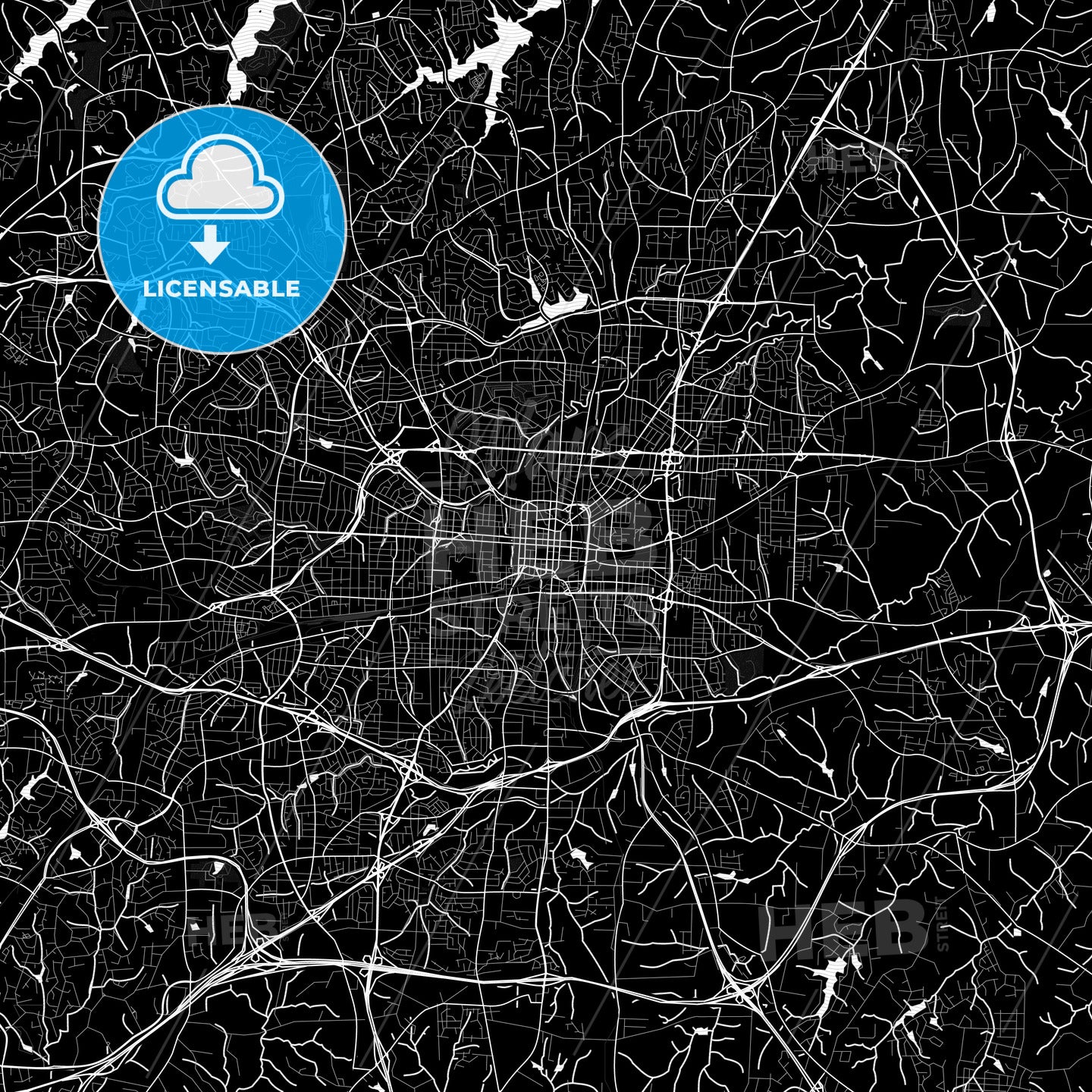 Greensboro, North Carolina, United States, PDF map
