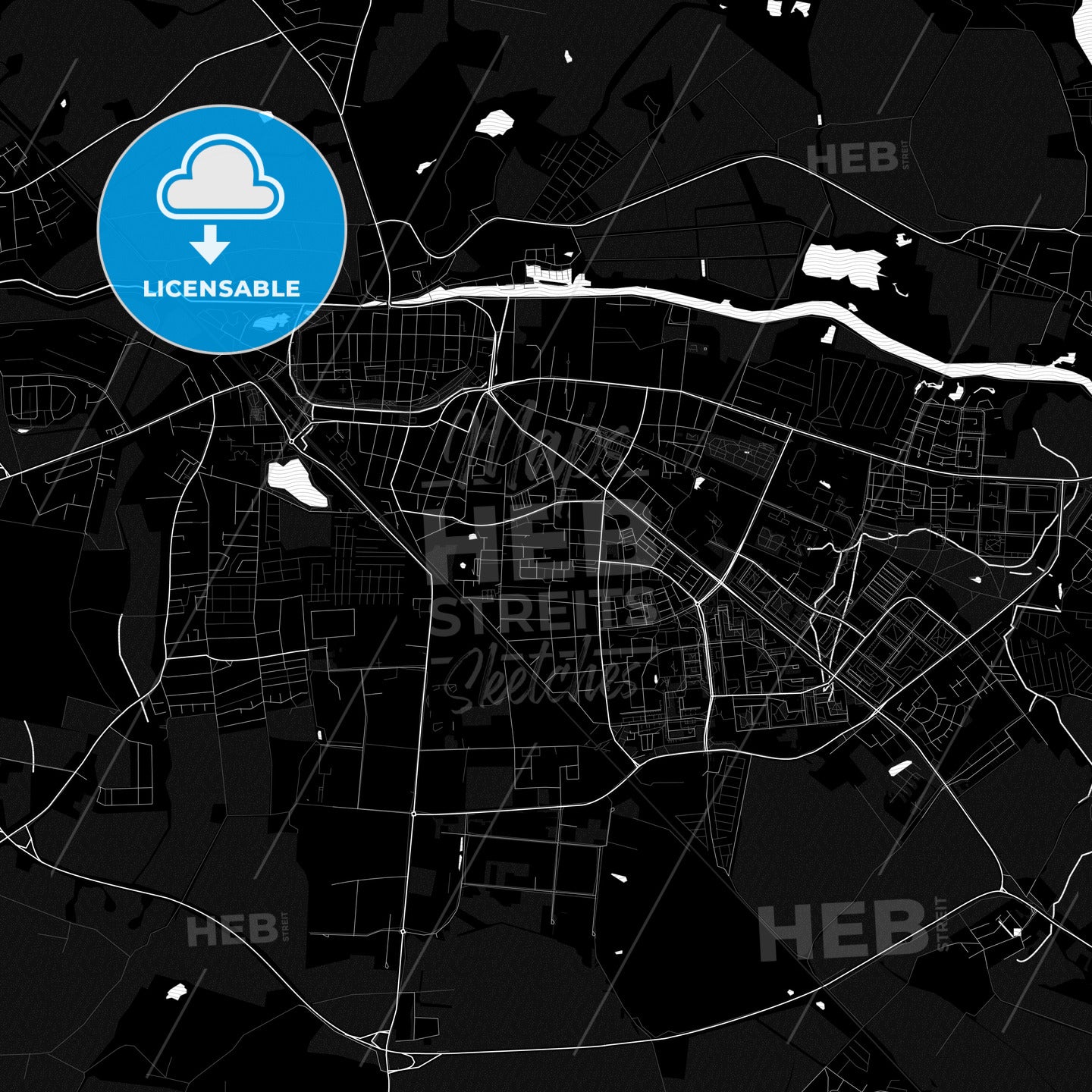 Greifswald, Germany PDF map