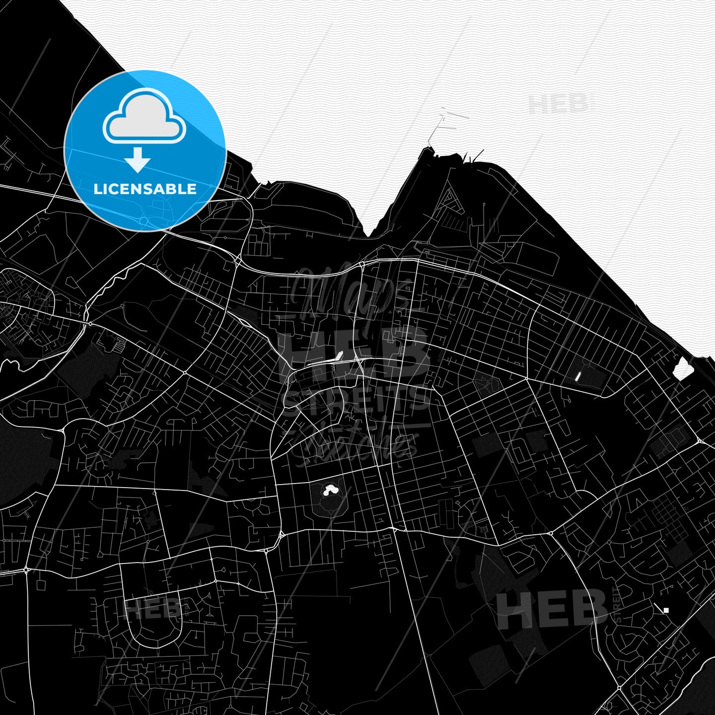 Grimsby, England PDF map