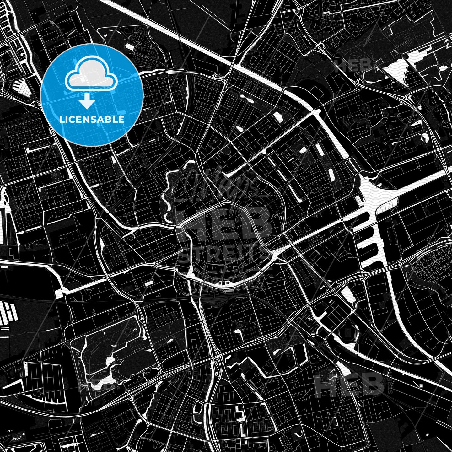 Groningen, Netherlands PDF map
