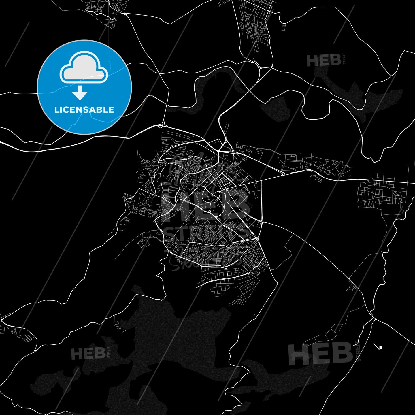 Guelma, Algeria PDF map
