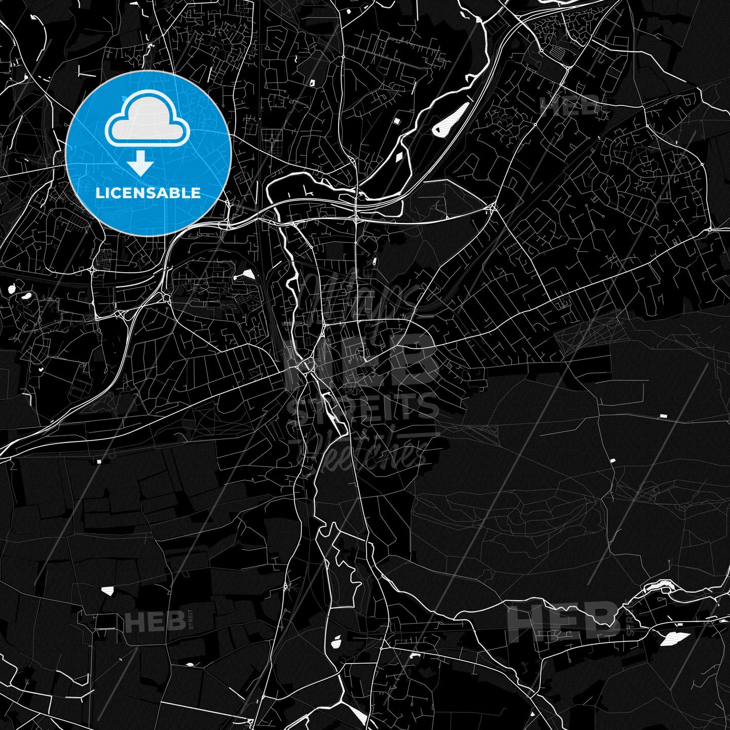 Guildford, England PDF map