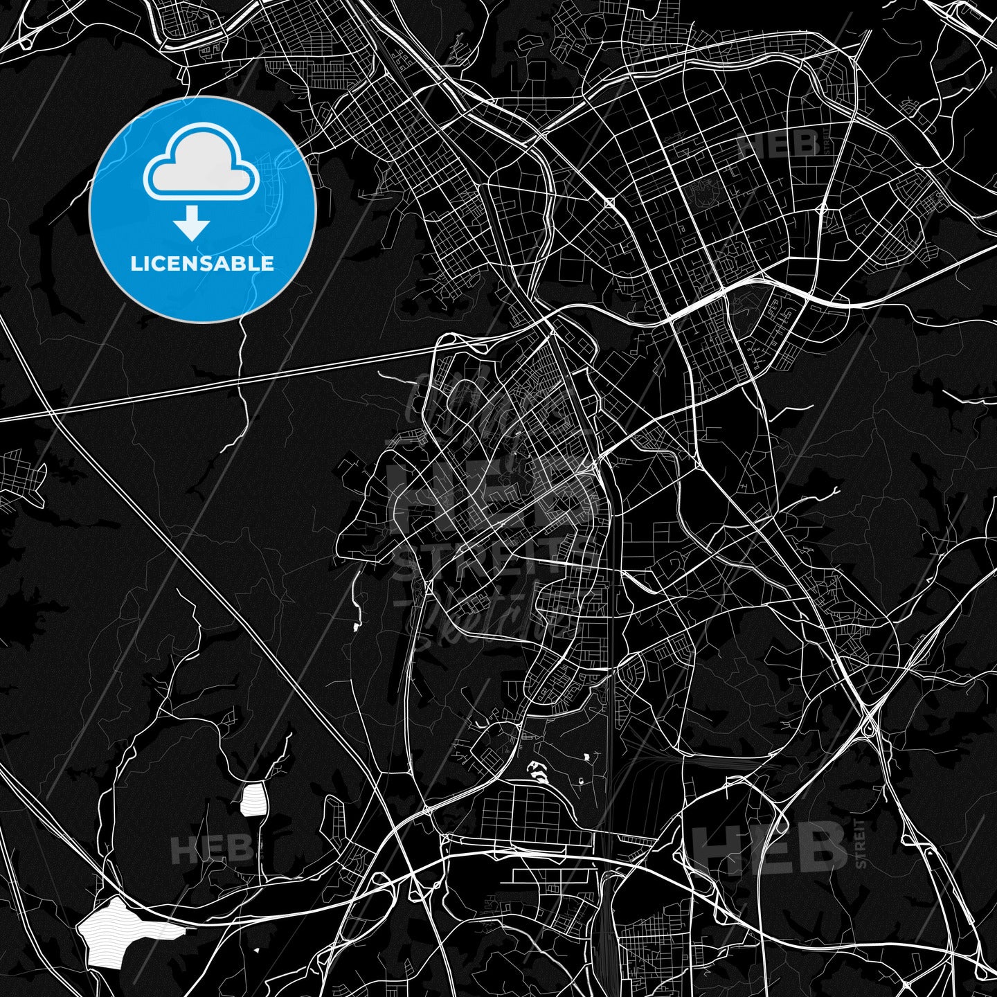 Gunpo, South Korea PDF map