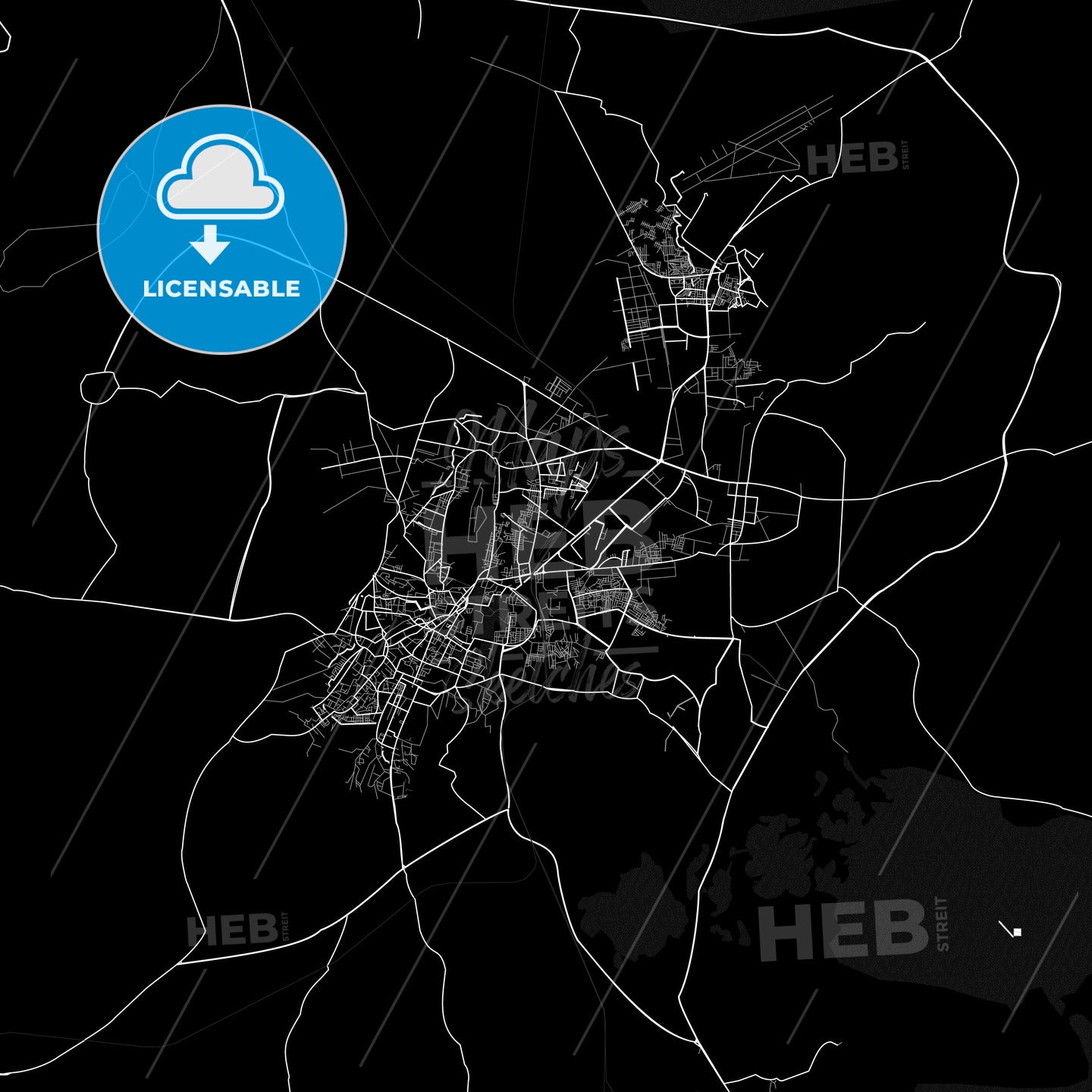 Gwalior, India PDF map