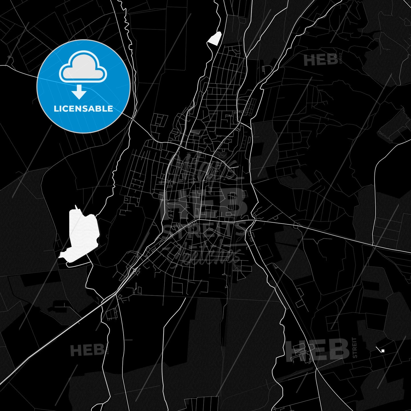 Gyöngyös, Hungary PDF map