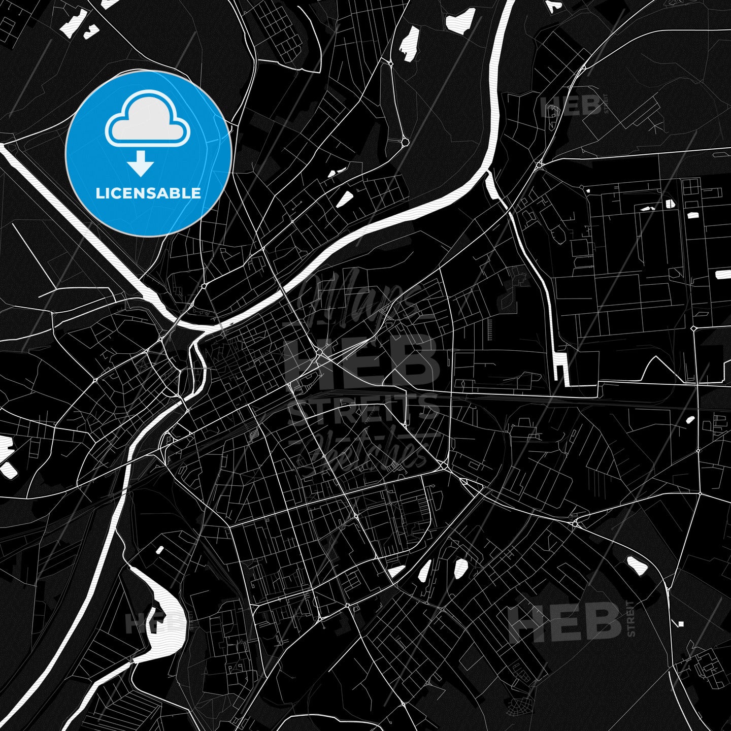 Győr, Hungary PDF map