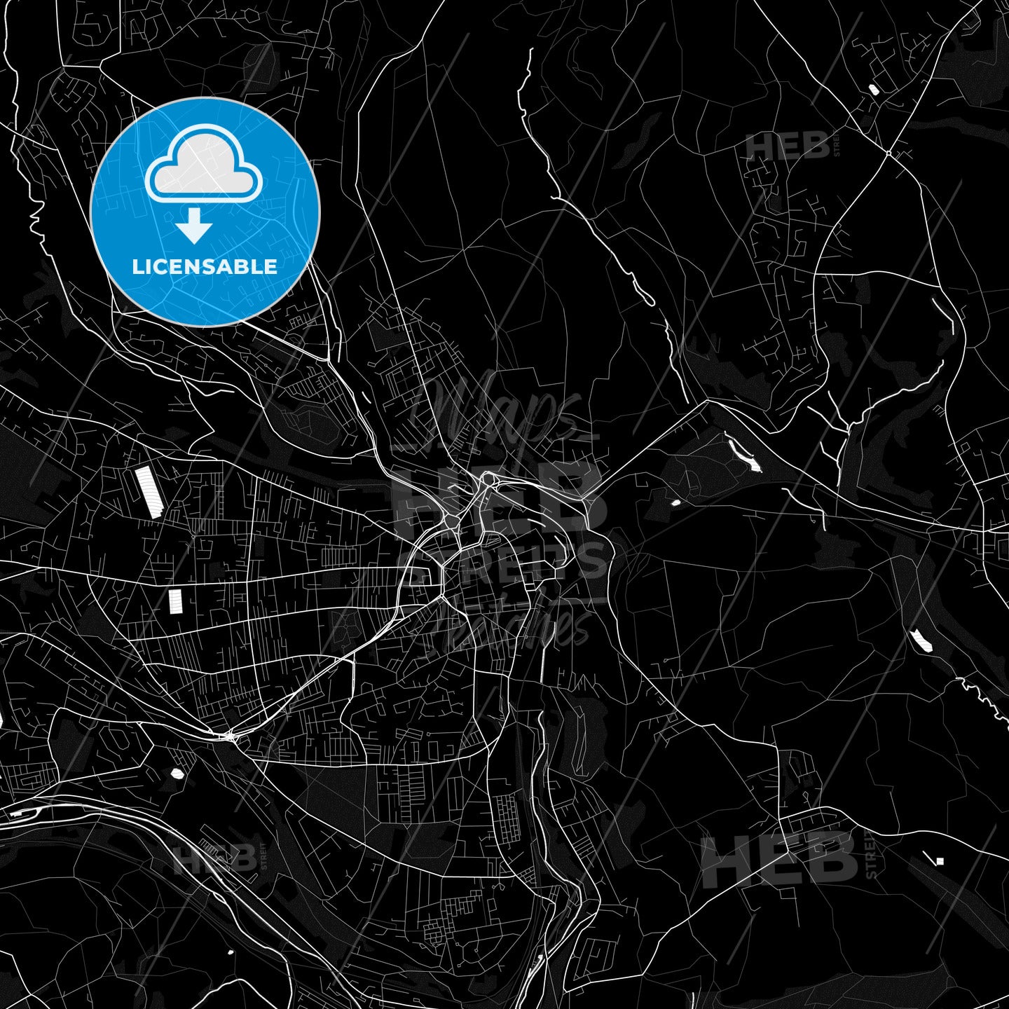 Halifax, England PDF map