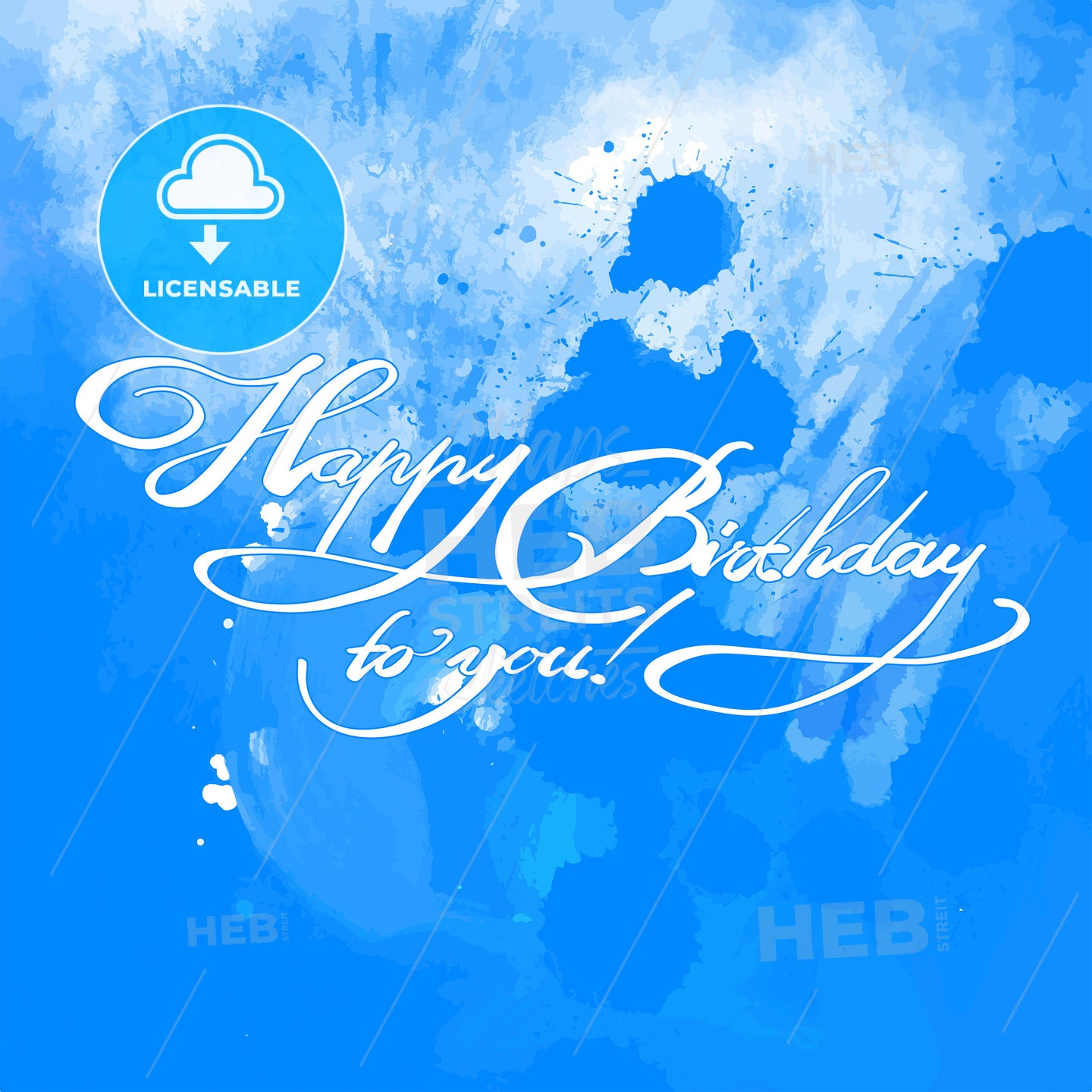 Happy Birthday quote hand lettering – instant download