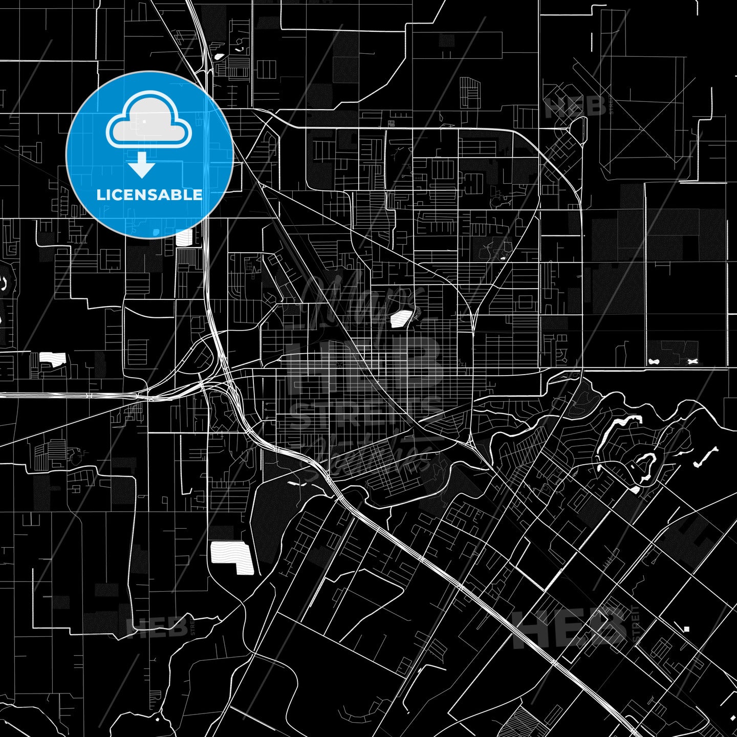 Harlingen, Texas, United States, PDF map