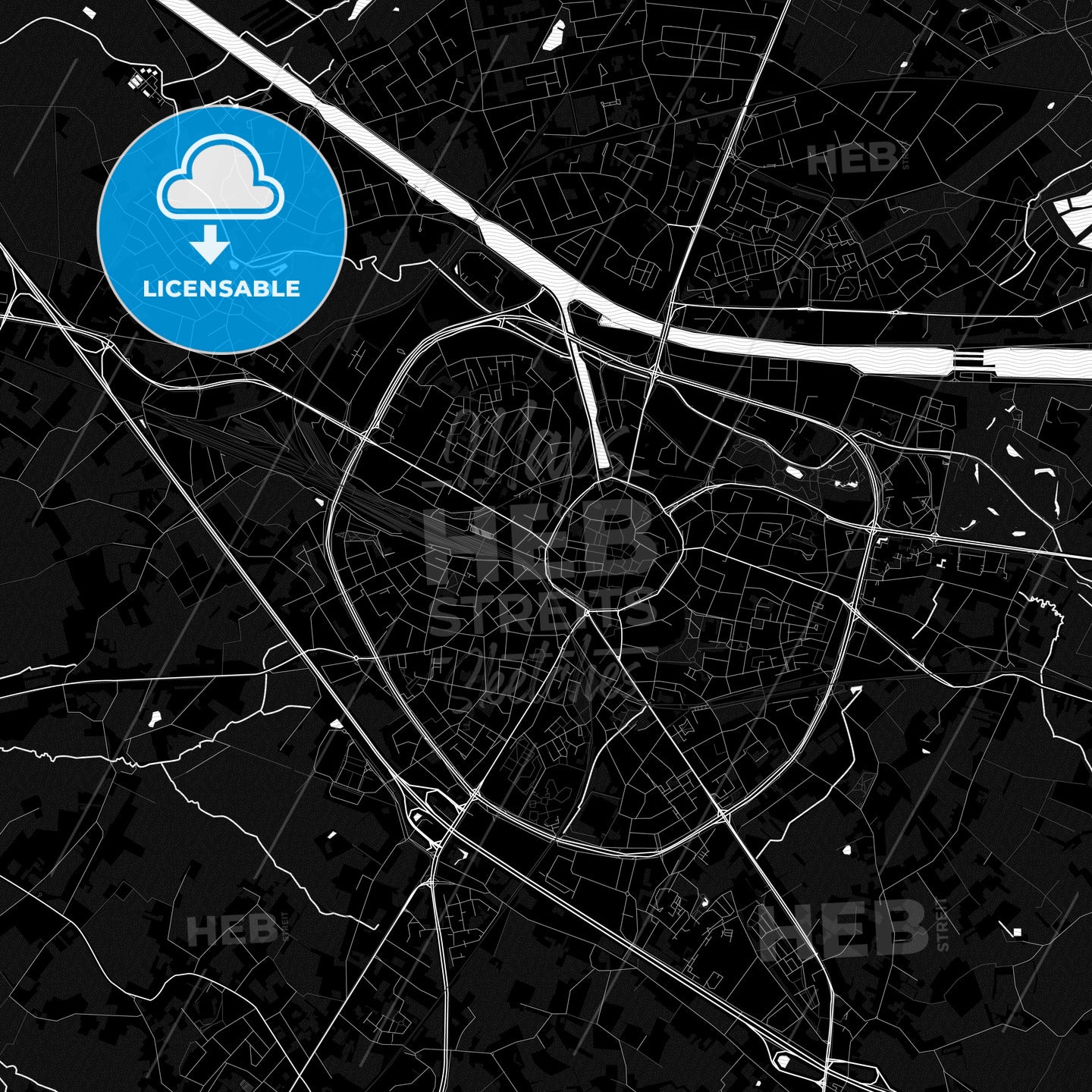 Hasselt, Belgium PDF map