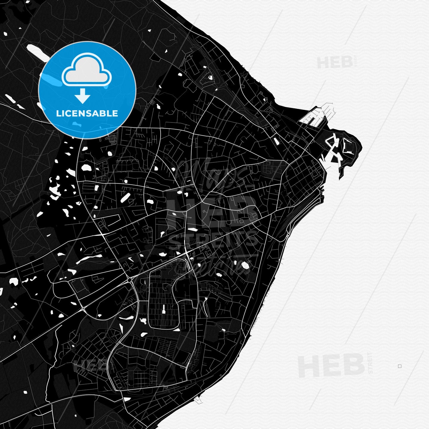 Helsingør, Denmark PDF map