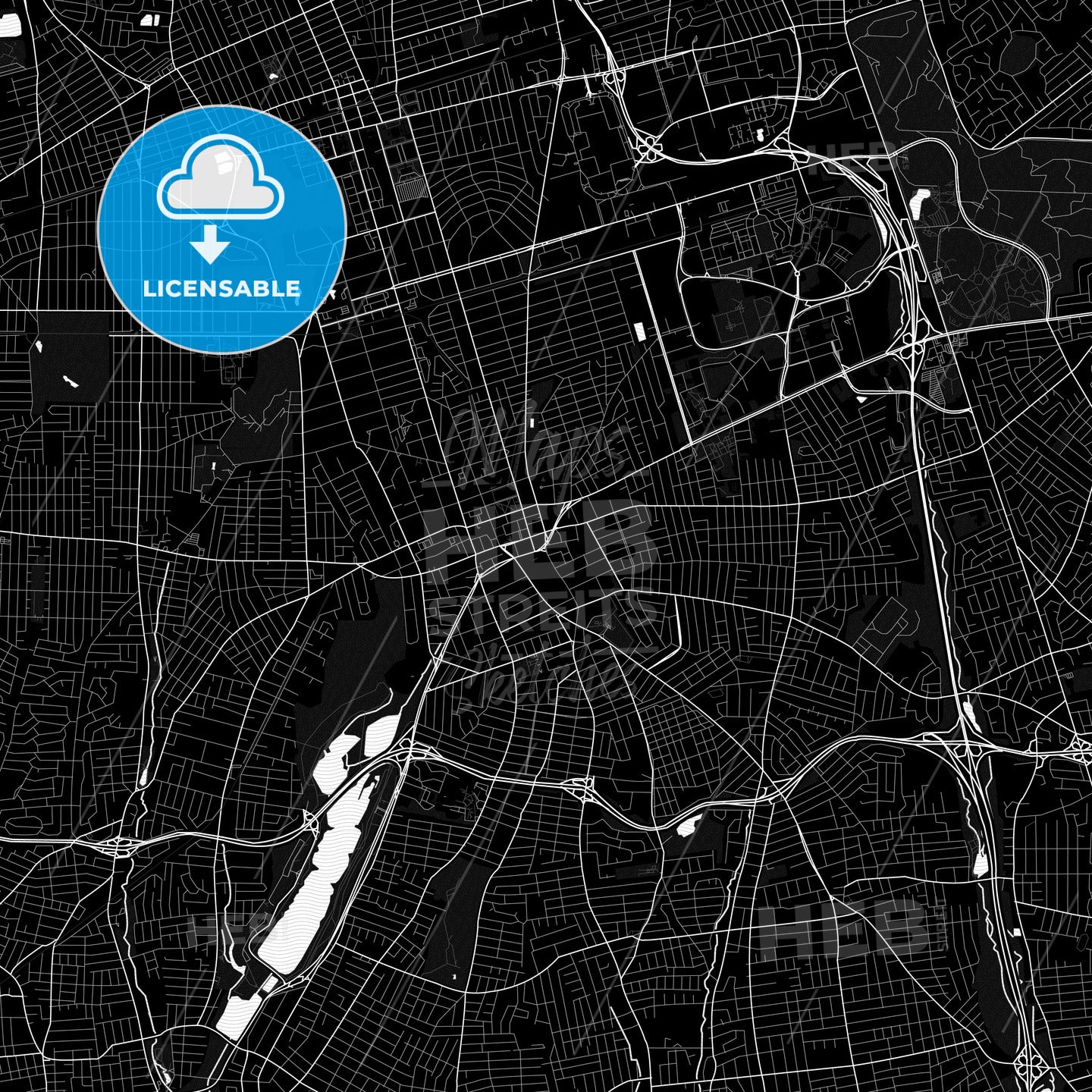 Hempstead, New York, United States, PDF map